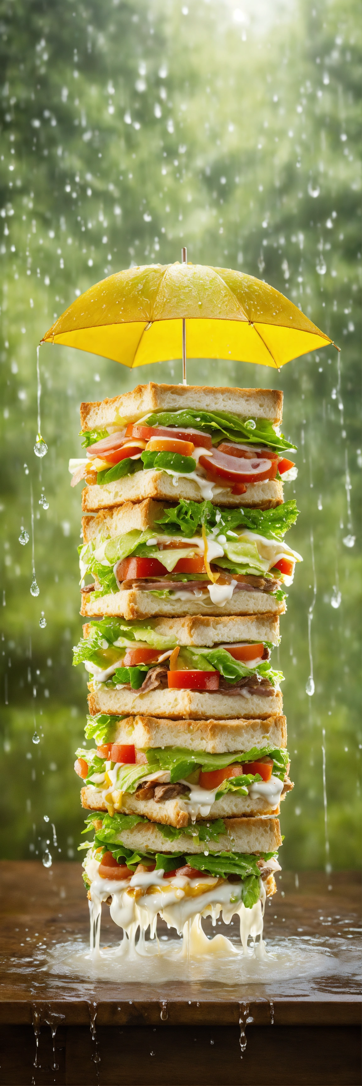 A wet sandwich 