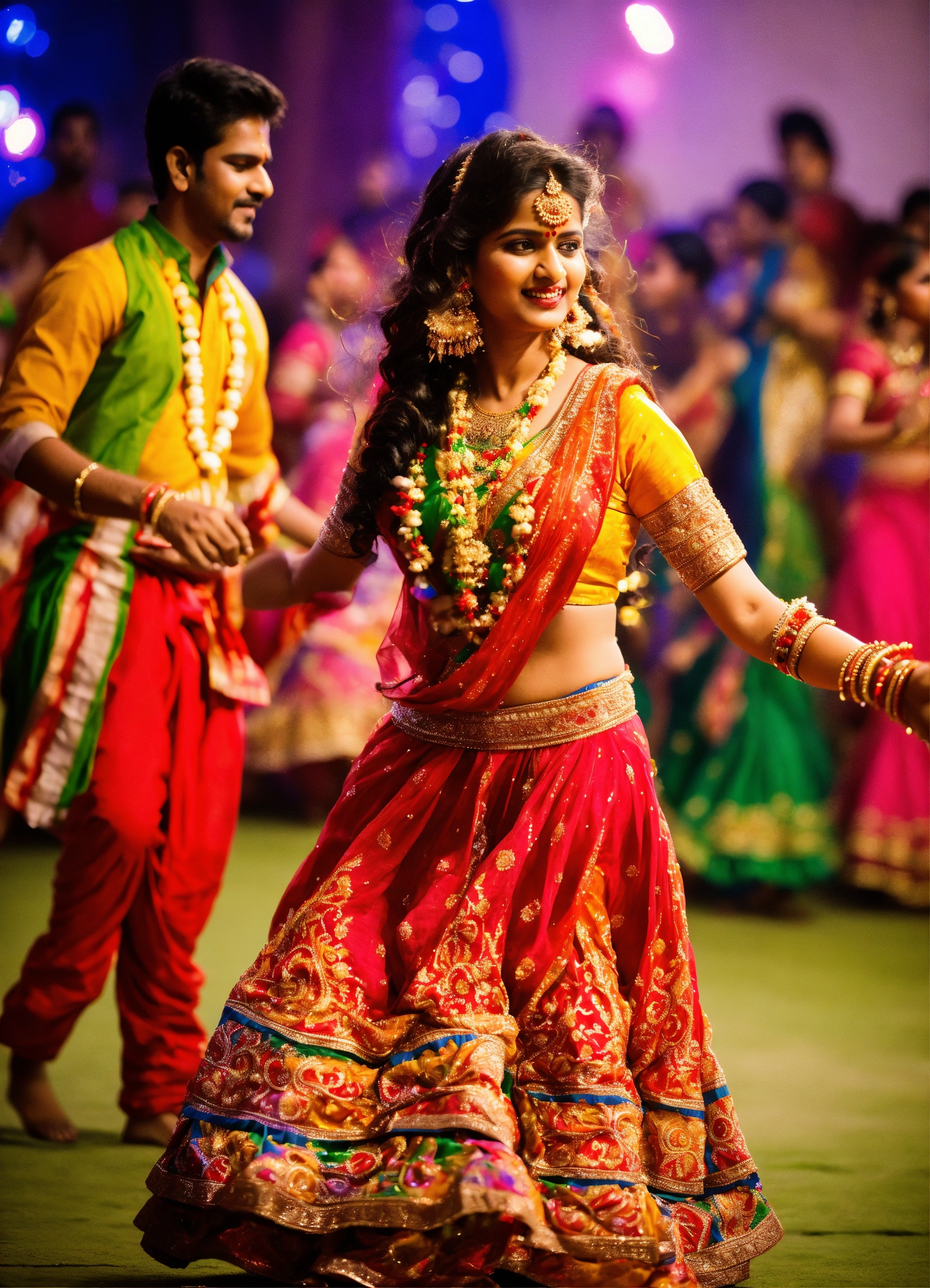 Lexica - During Navratri, In India Gujarati community celebrate Garba ...