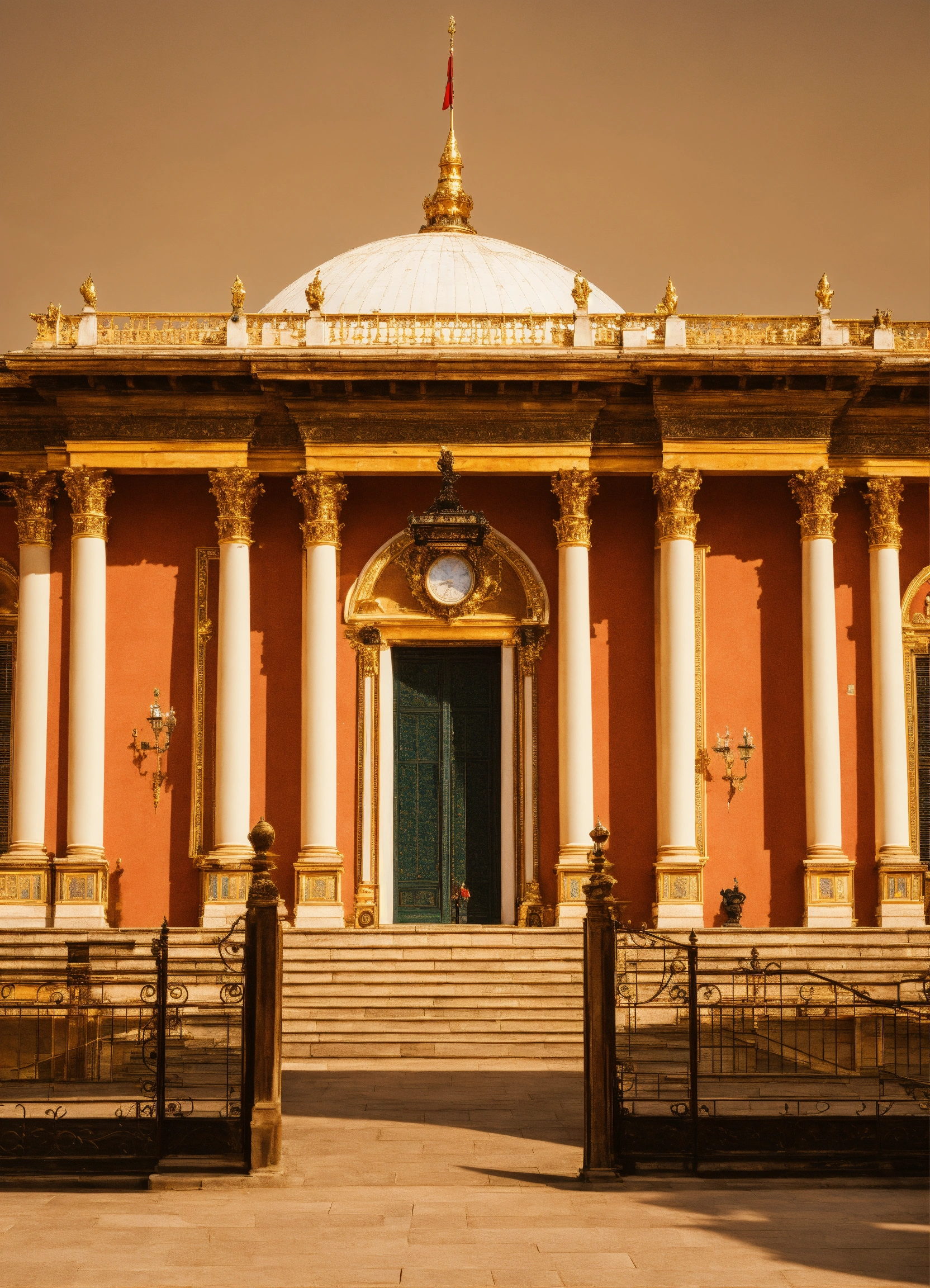 Lexica - A complete picture of a royal palace building with a dome