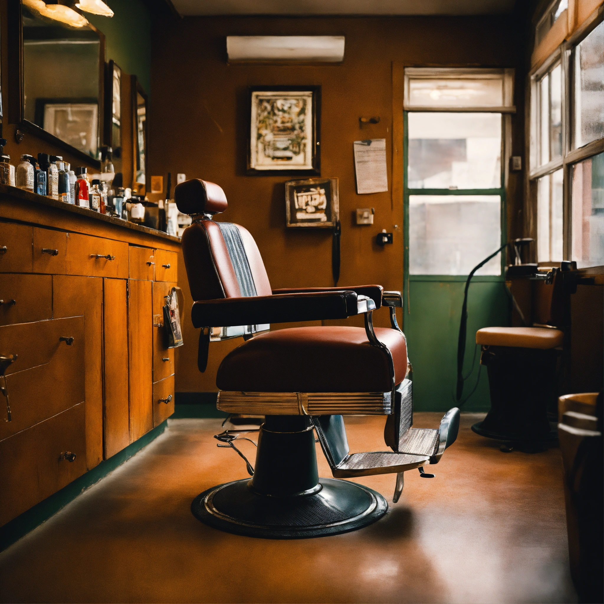 Lexica - High-resolution photograph in a landscape abstract, a barber ...