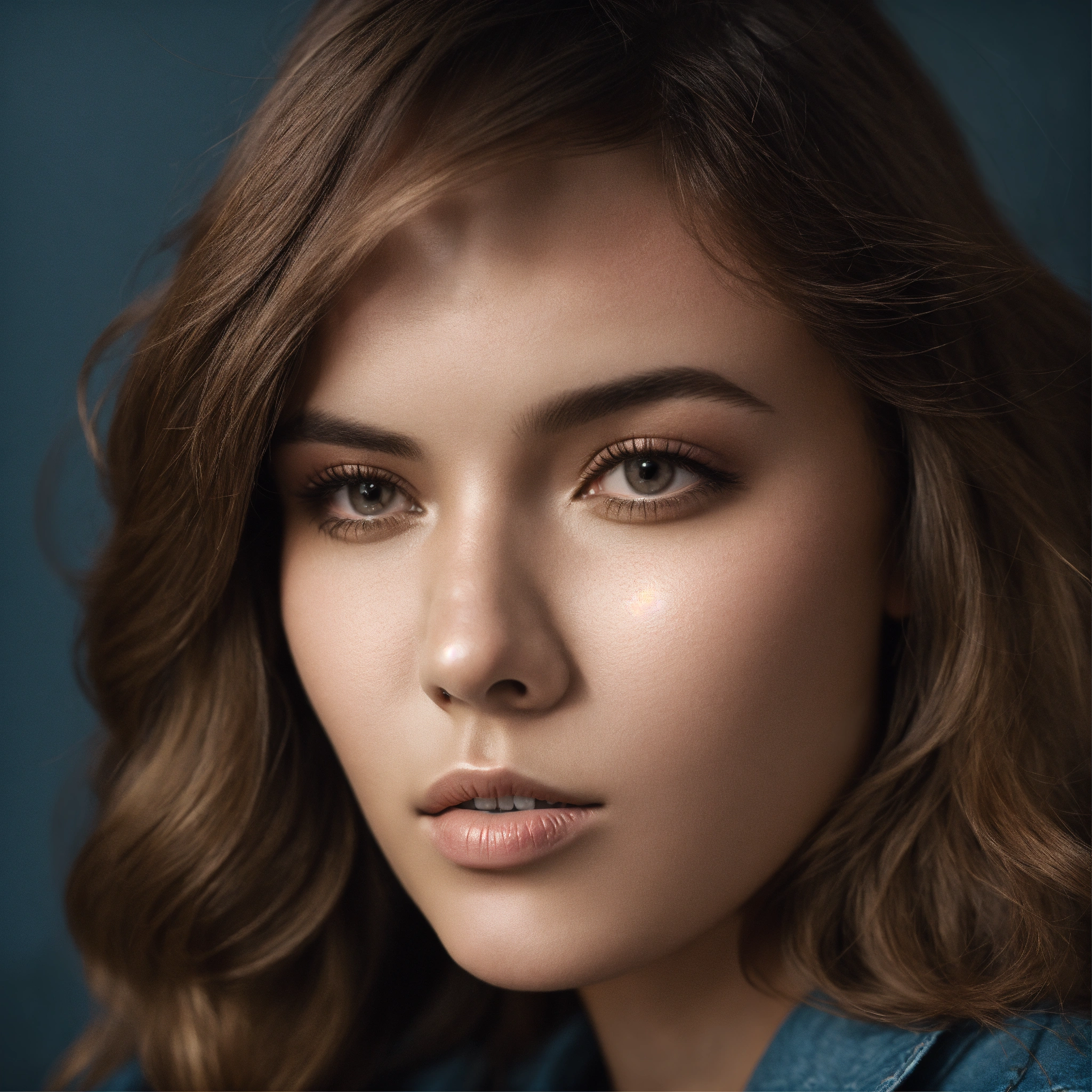 Lexica - Close up studio photo of a young yet stylish women, detailed ...