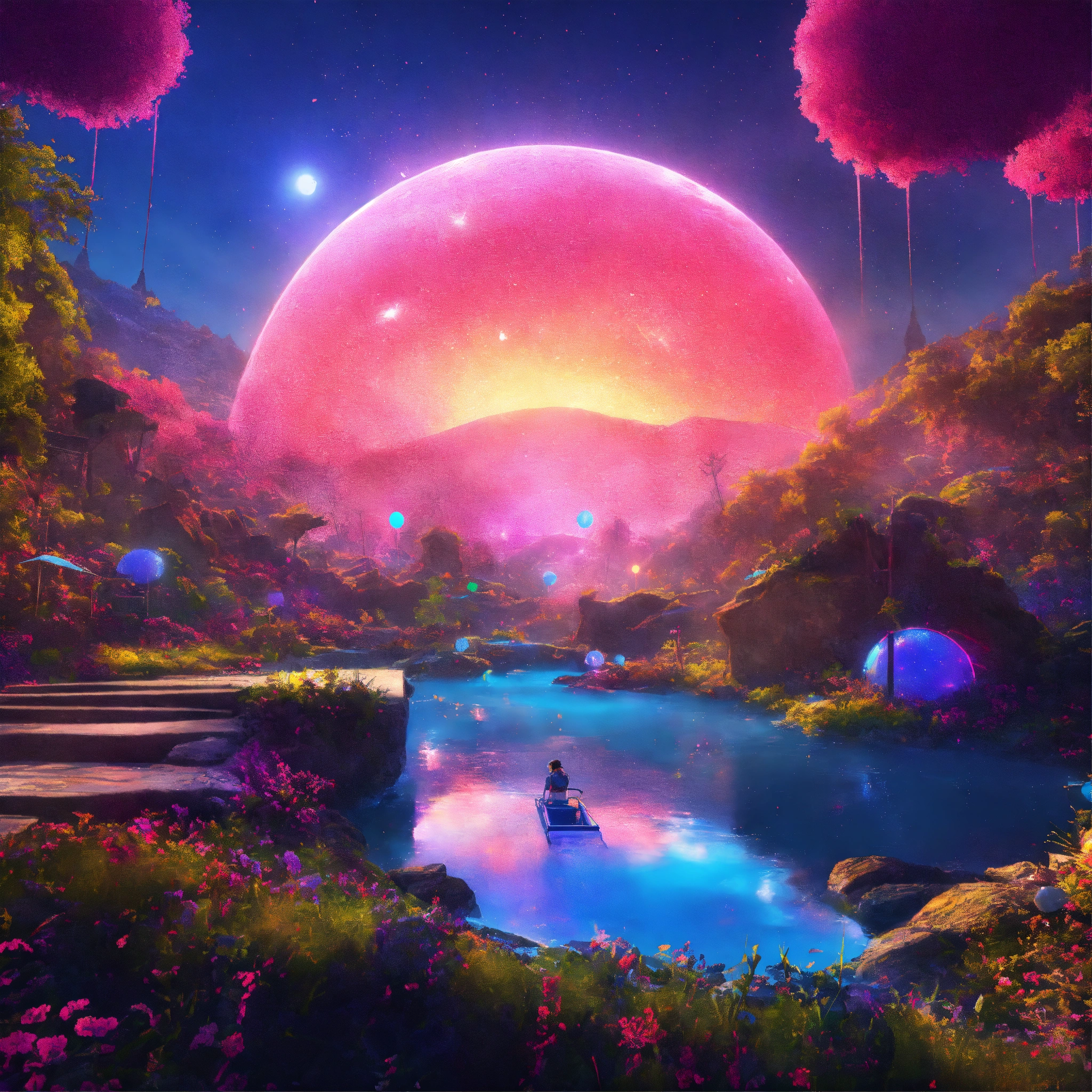 Lexica - Utopian rave with a euphoric atmosphere 8k