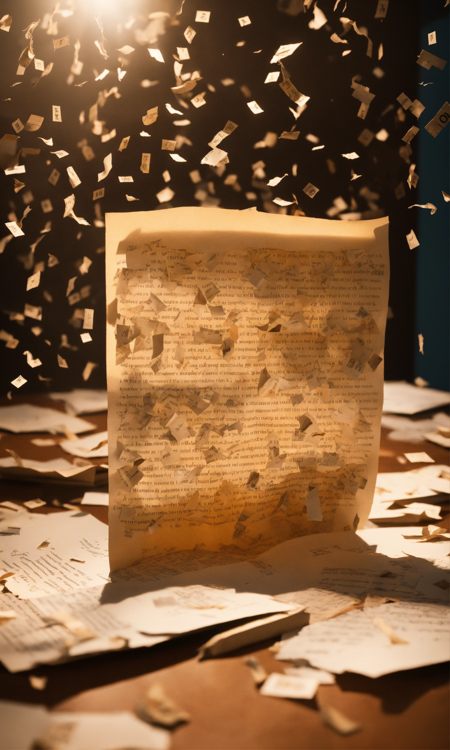 Lexica Create an image of a piece of paper with letters and numbers