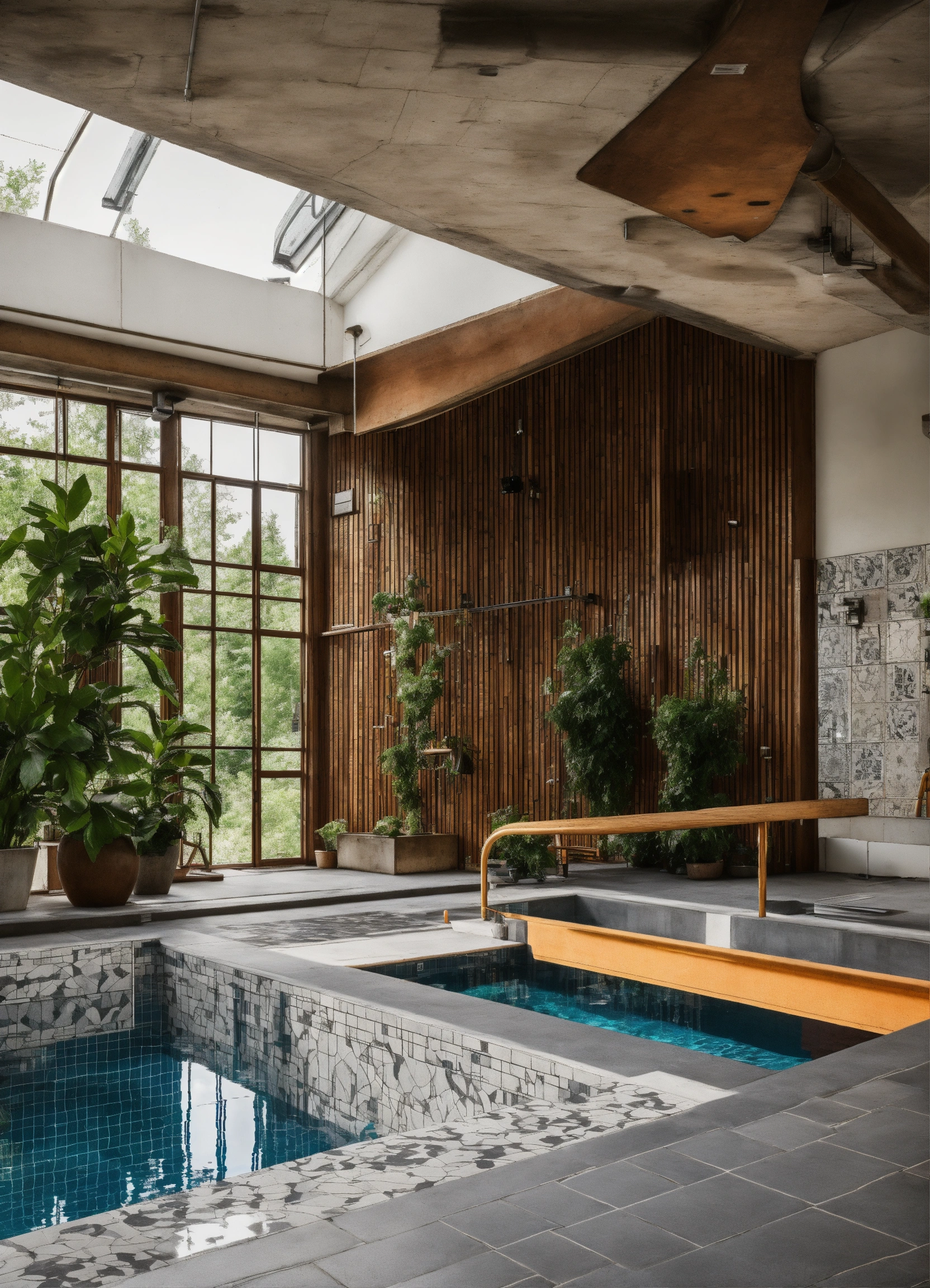 Lexica - Fitness, gym, swimming pool, avangard, interior, cozy, wood ...