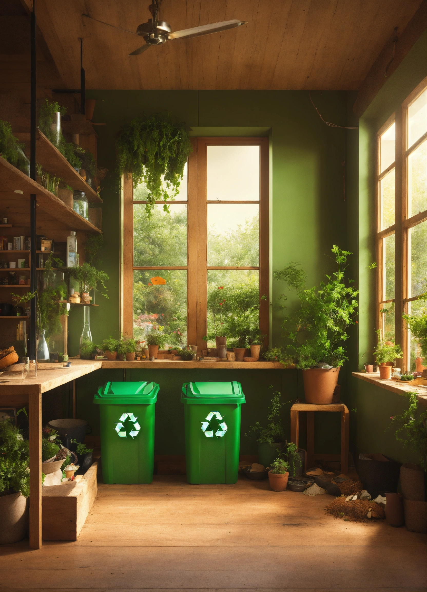 Lexica - A room, in the house, with a recycling and composting system ...