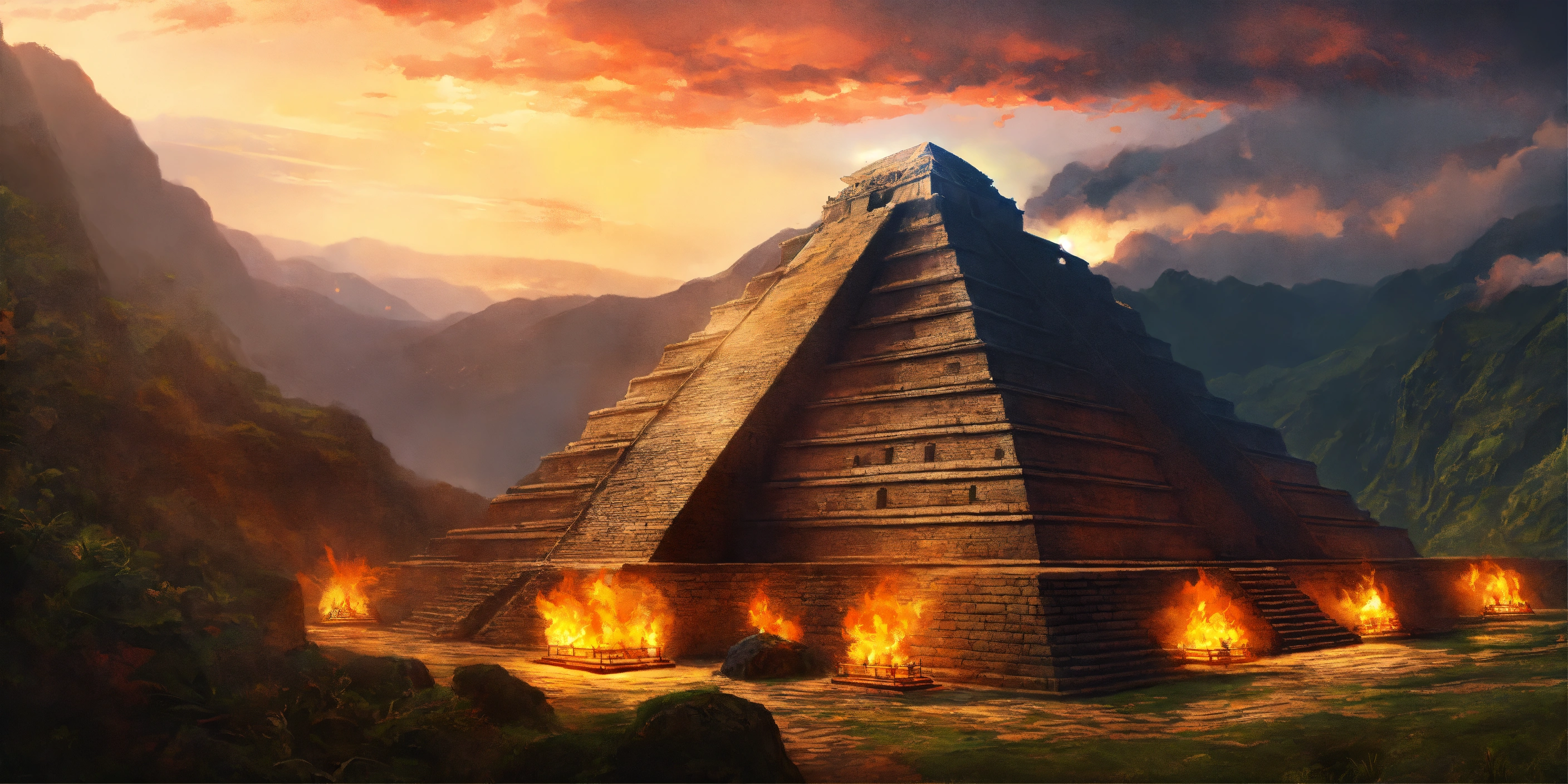 Lexica - Inca pyramid, digital painting, artstation, cg art, elegant ...
