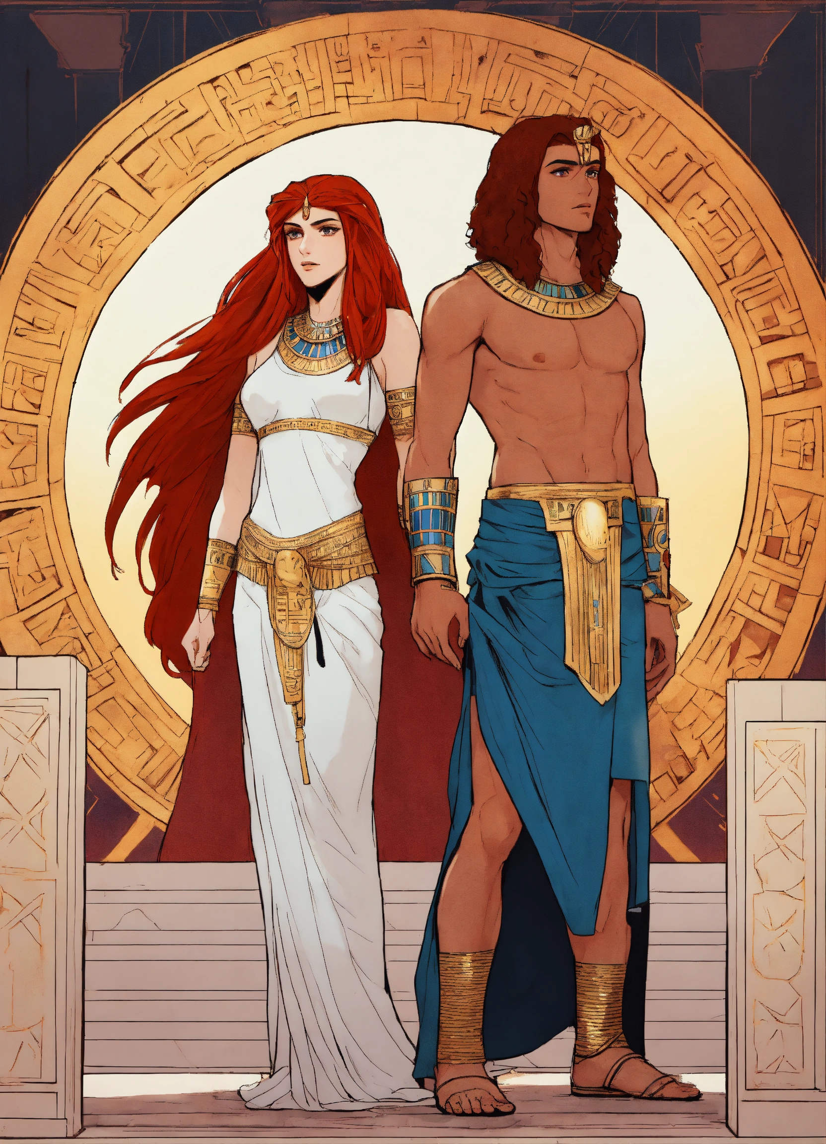lexica-straight-long-haired-egyptian-young-guy-with-a-red-haired