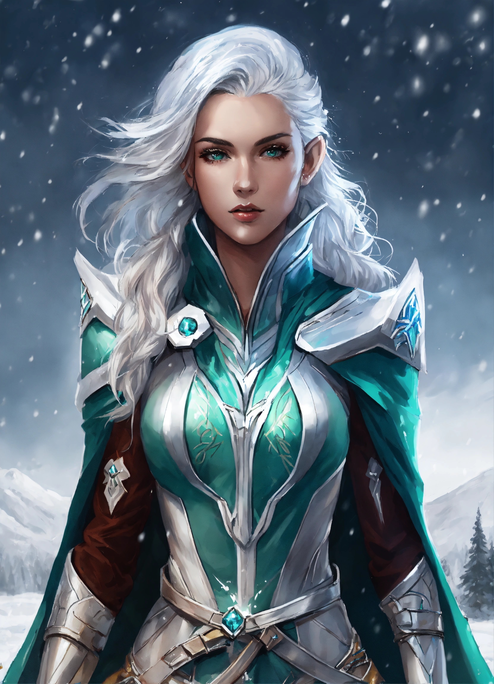 Lexica - Full body drawing of a sci fi high elf, royalty, futuristic ...