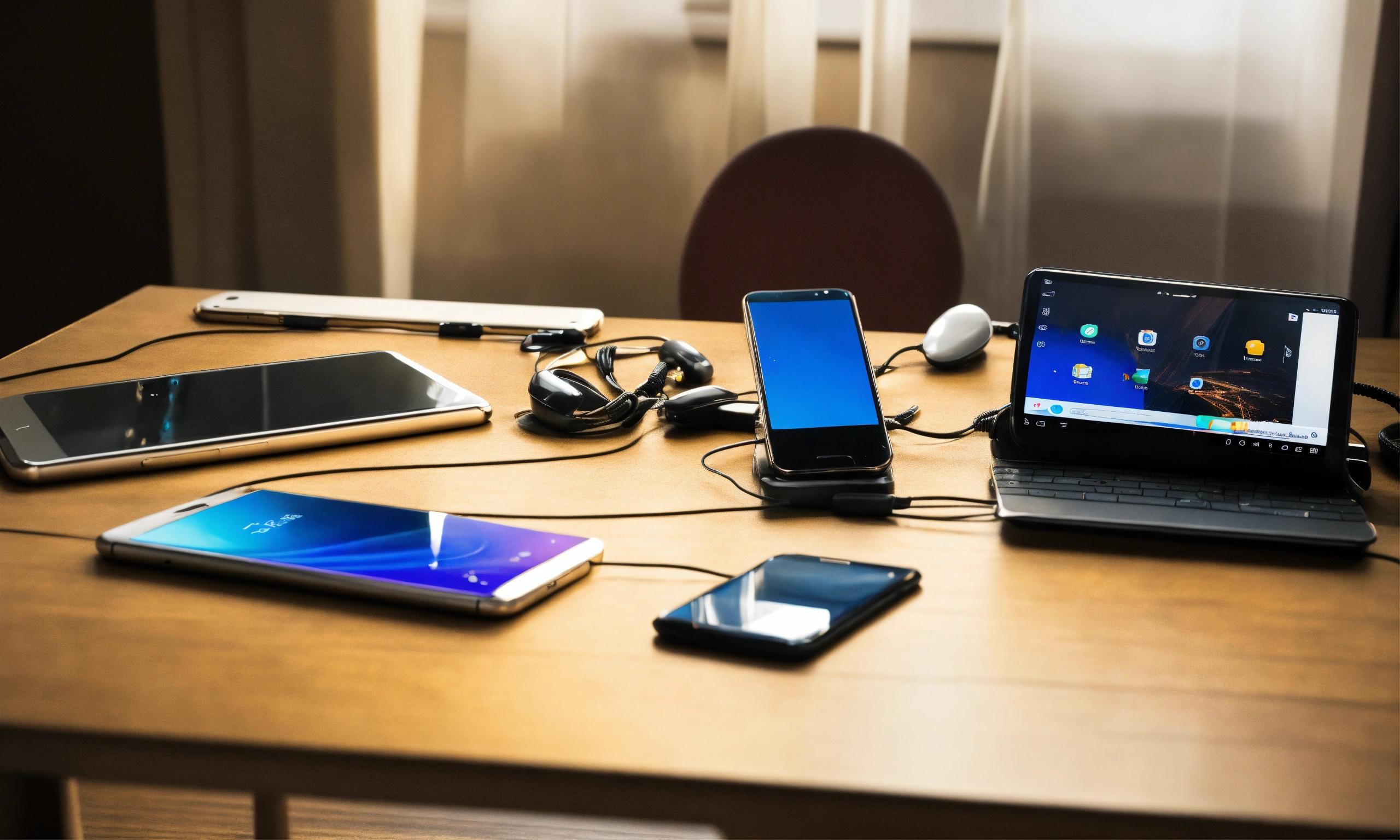 Lexica - Beautiful Gadgets and mobile phones are on the table.