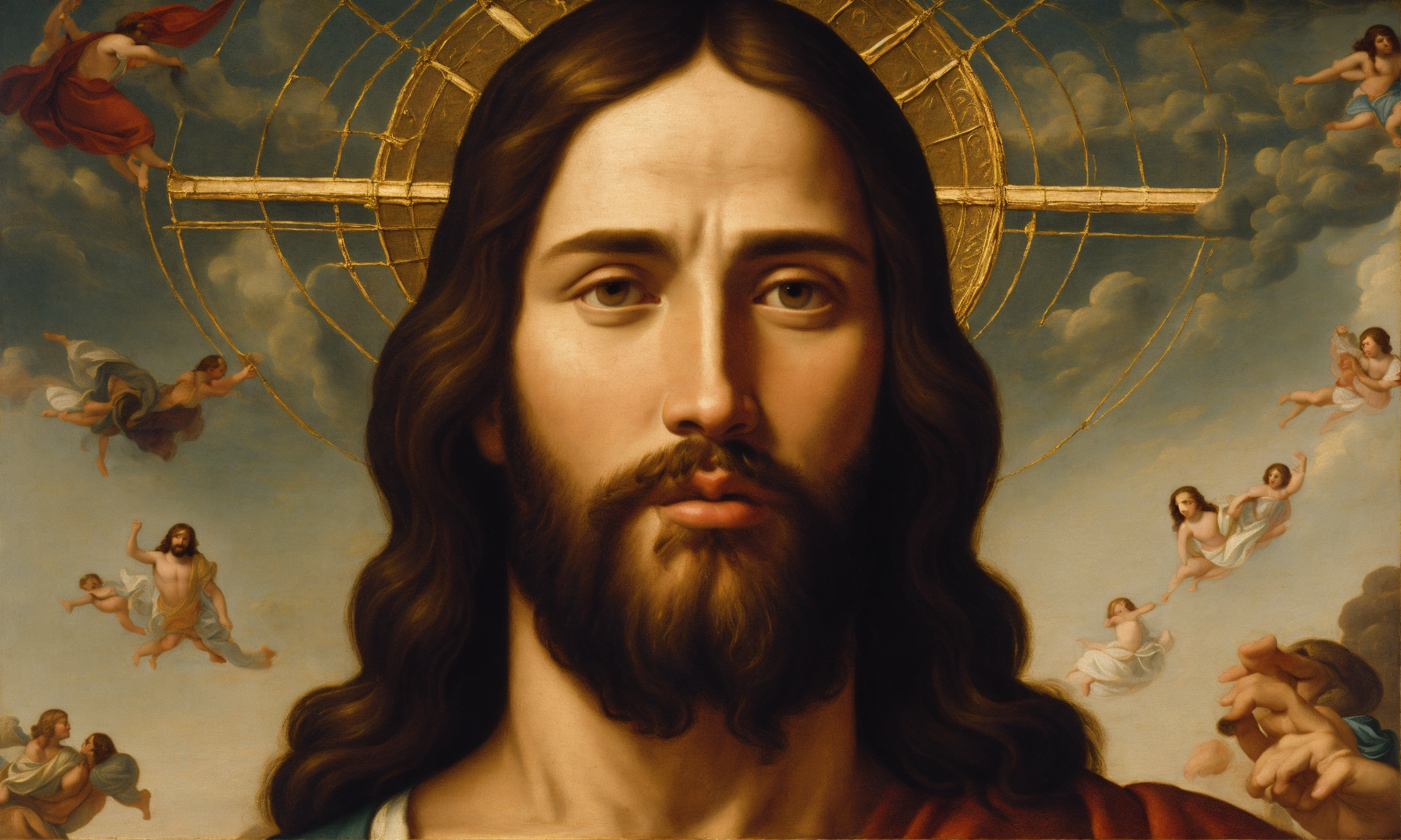 Lexica - Renaissance oil painting of jesus christ