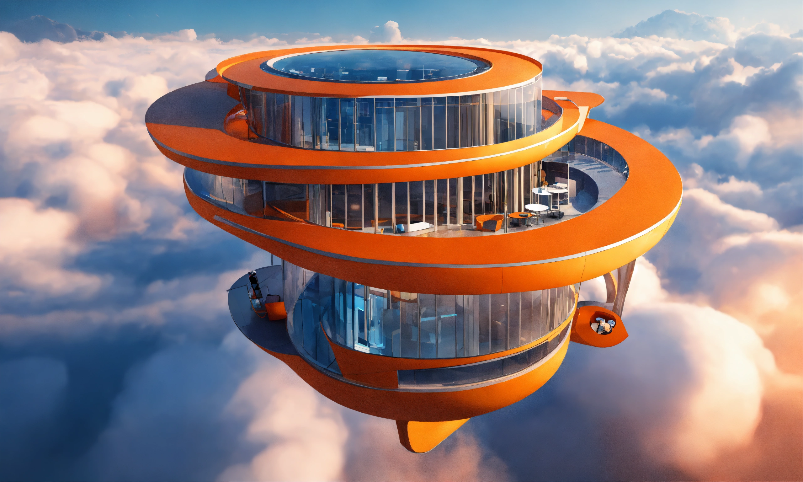 Lexica - New tiny flying apartment blueprint, modern, futuristic ...