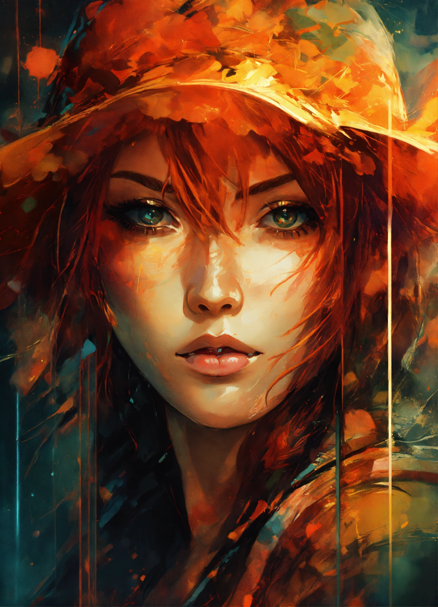 Lexica - A ultra realistic poster of Nami from one piece in the red ...