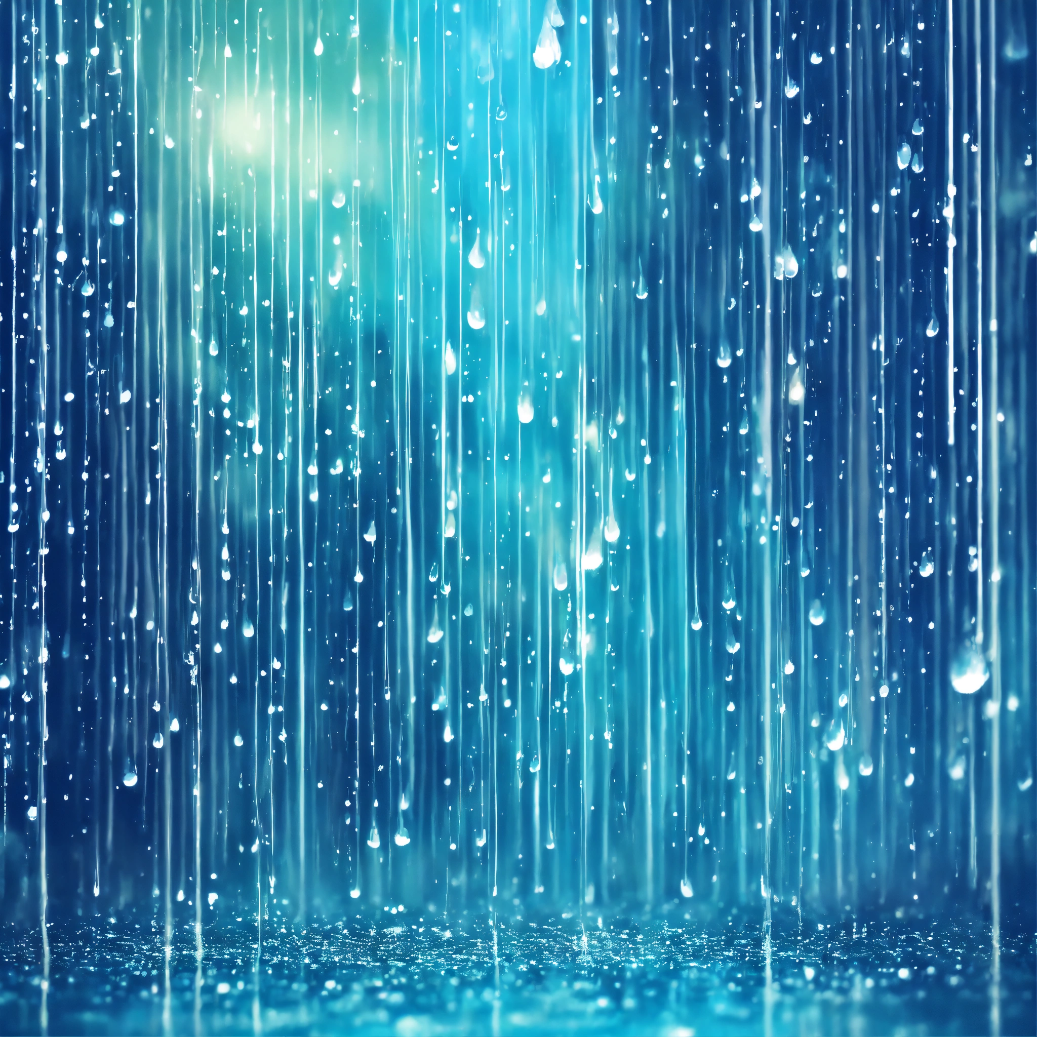 Lexica - Abstract rain starts universe tturquise blue white colour