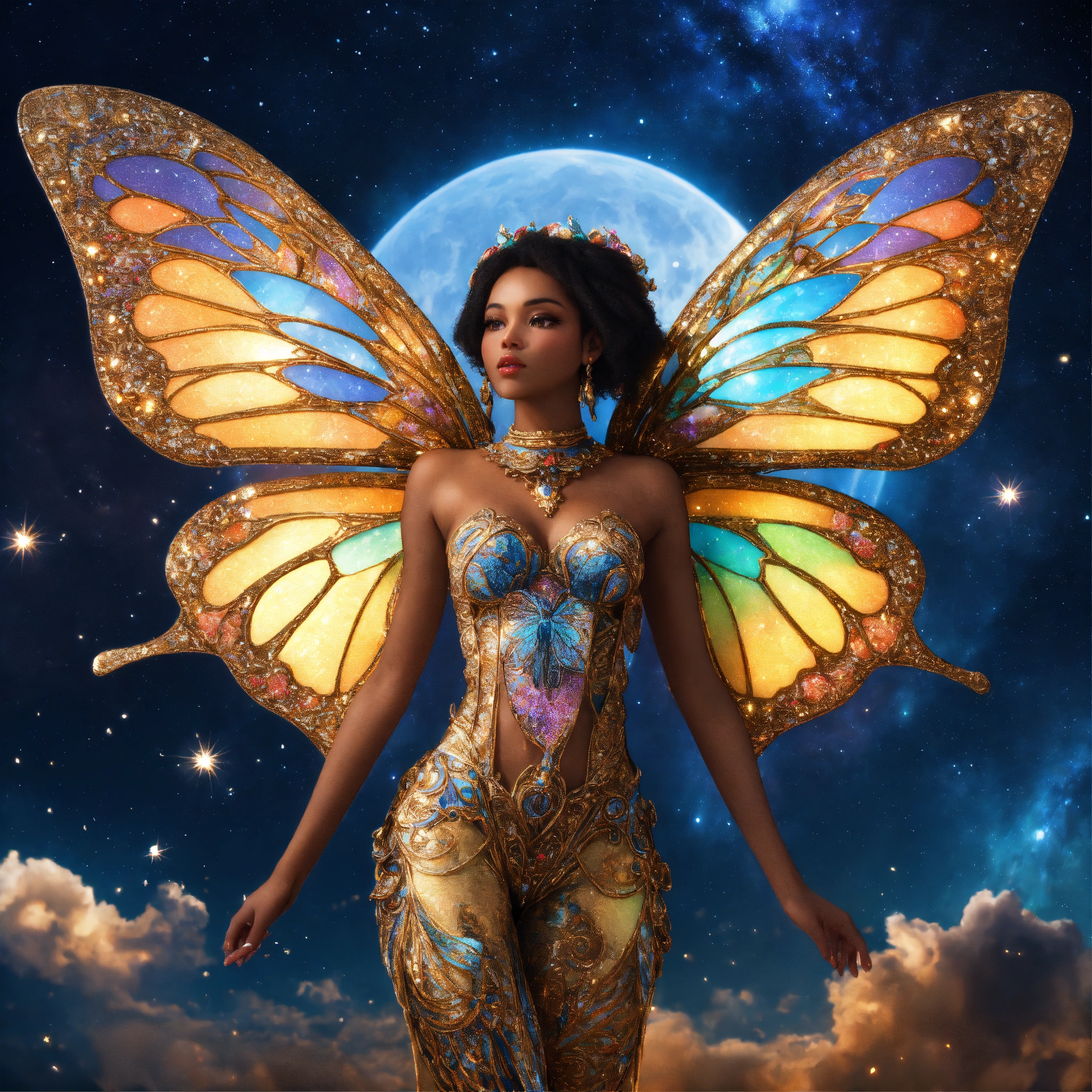 Lexica - A 3D stunning interpretation full body shot rising up milky ...