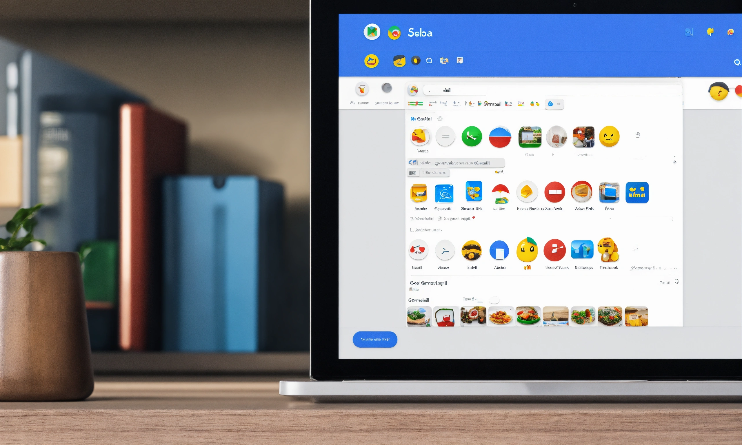 Lexica - Gmail , emoji, ux/ui blue black