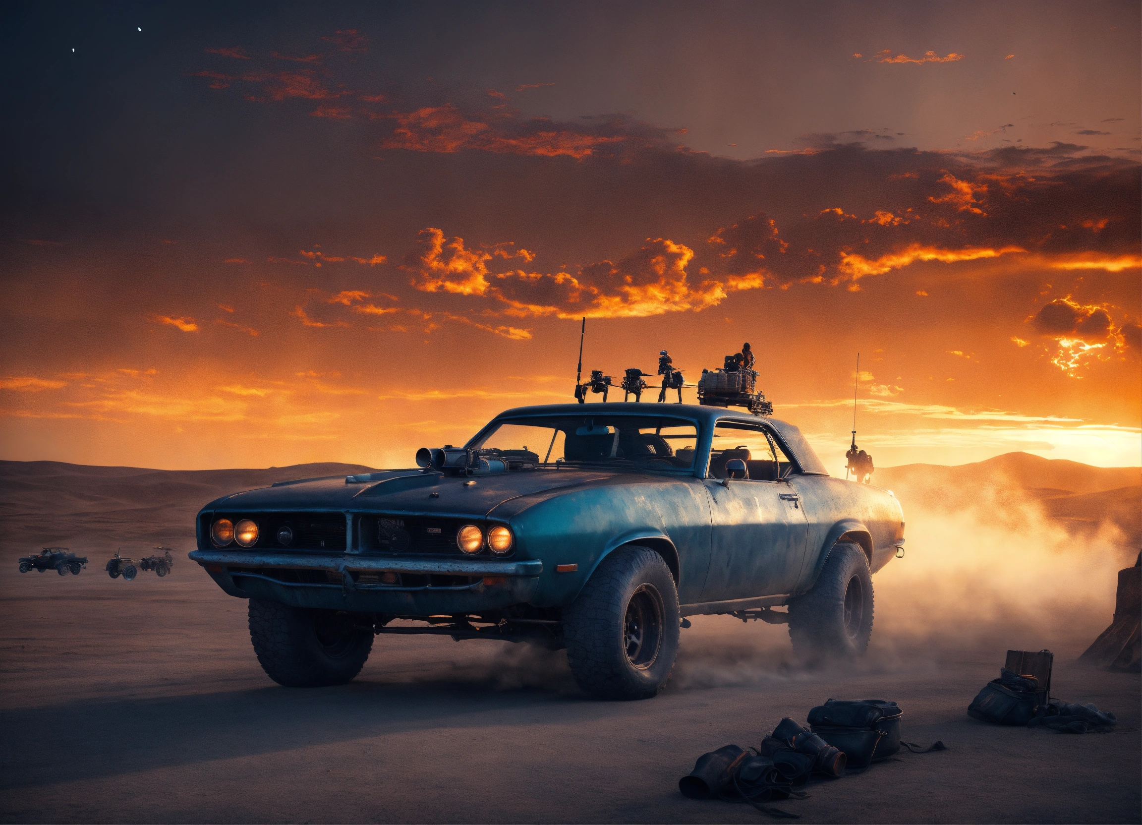 Lexica - Mad Max vehicle built guns, trending on ArtStation, cinematic ...