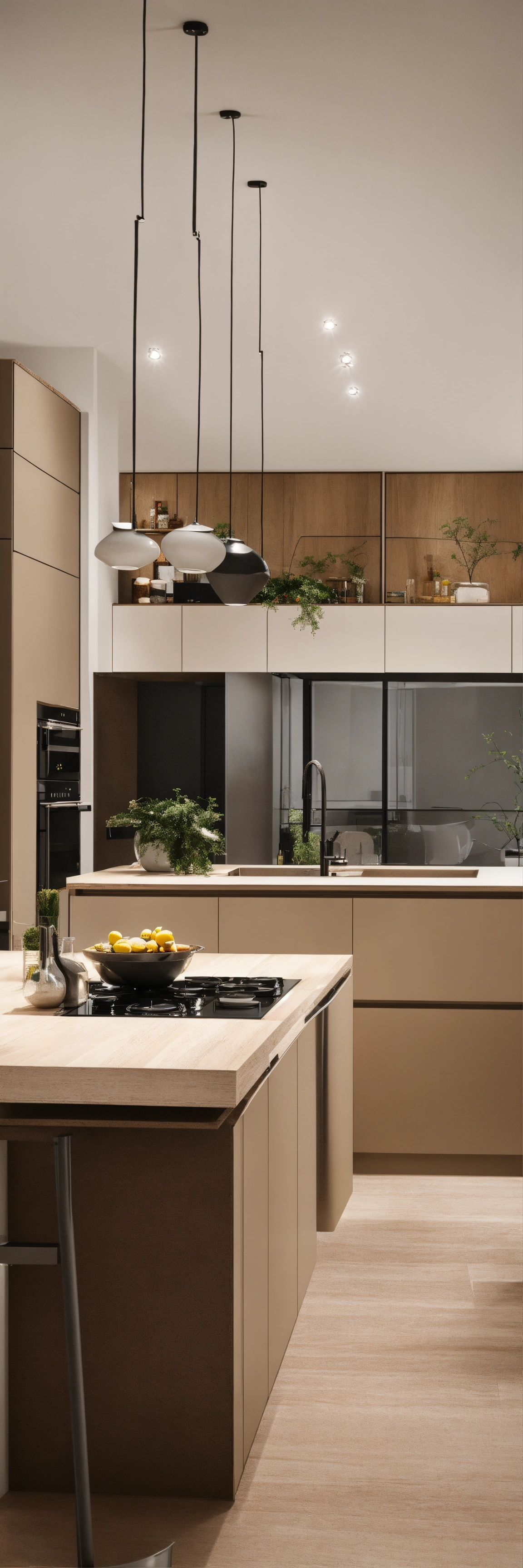 Lexica - A modern minimalist kitchen on a 2.40x2.20 meters space