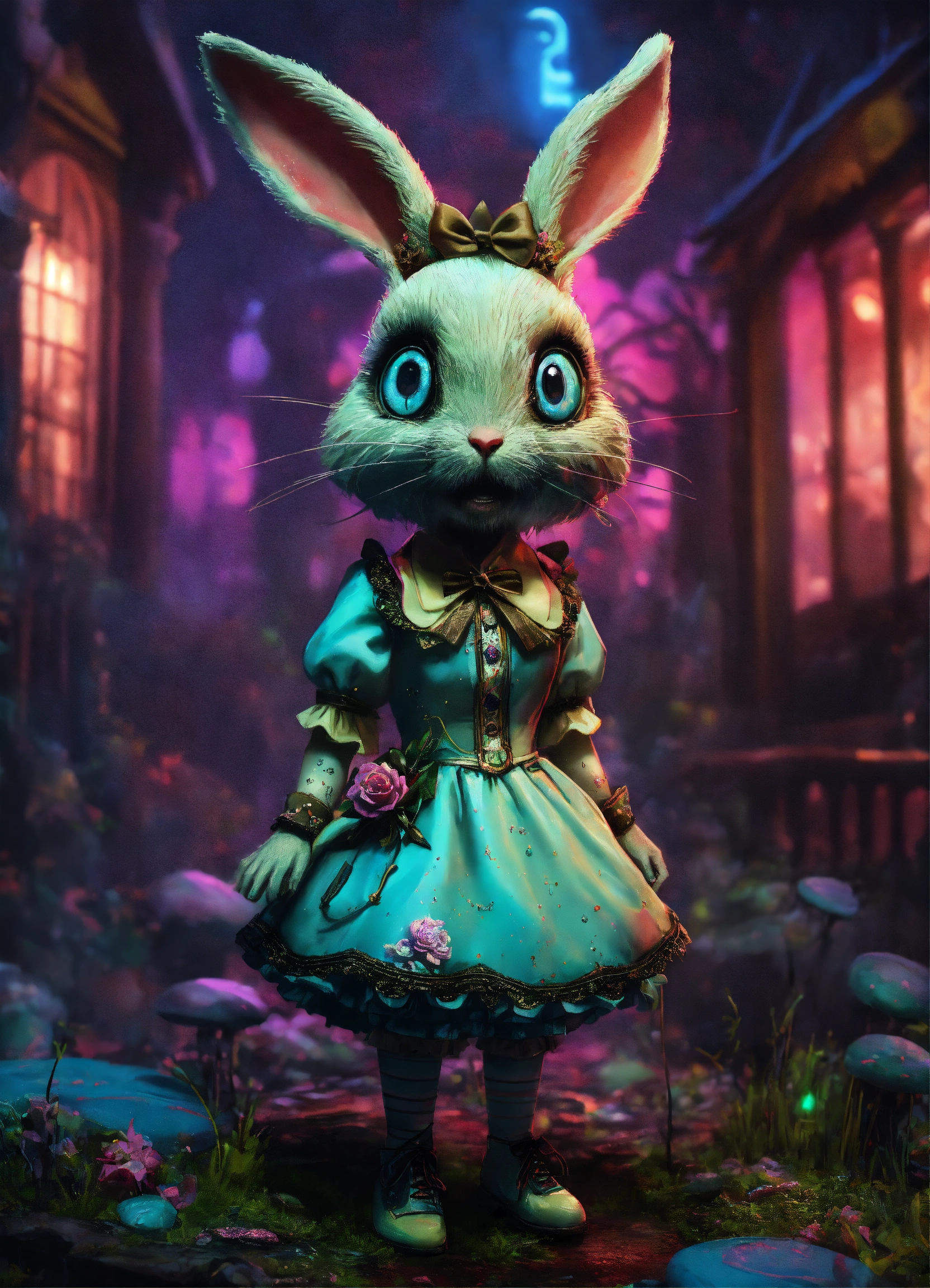 Lexica - Creepy little zombie bunny alice in wonderland , , l, detailed ...