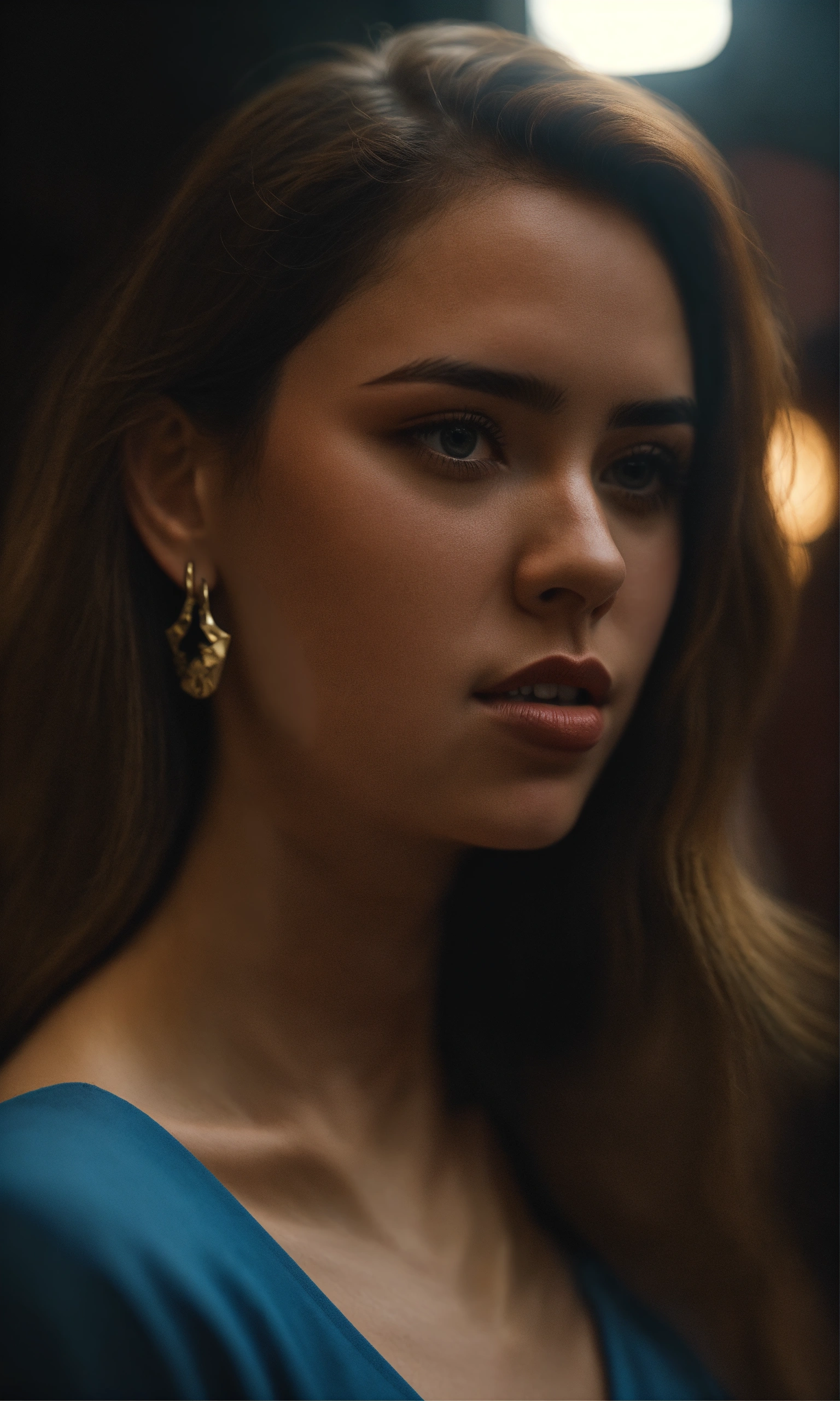 Lexica - Cinematic photo woman caught in love triangle, realistic ...