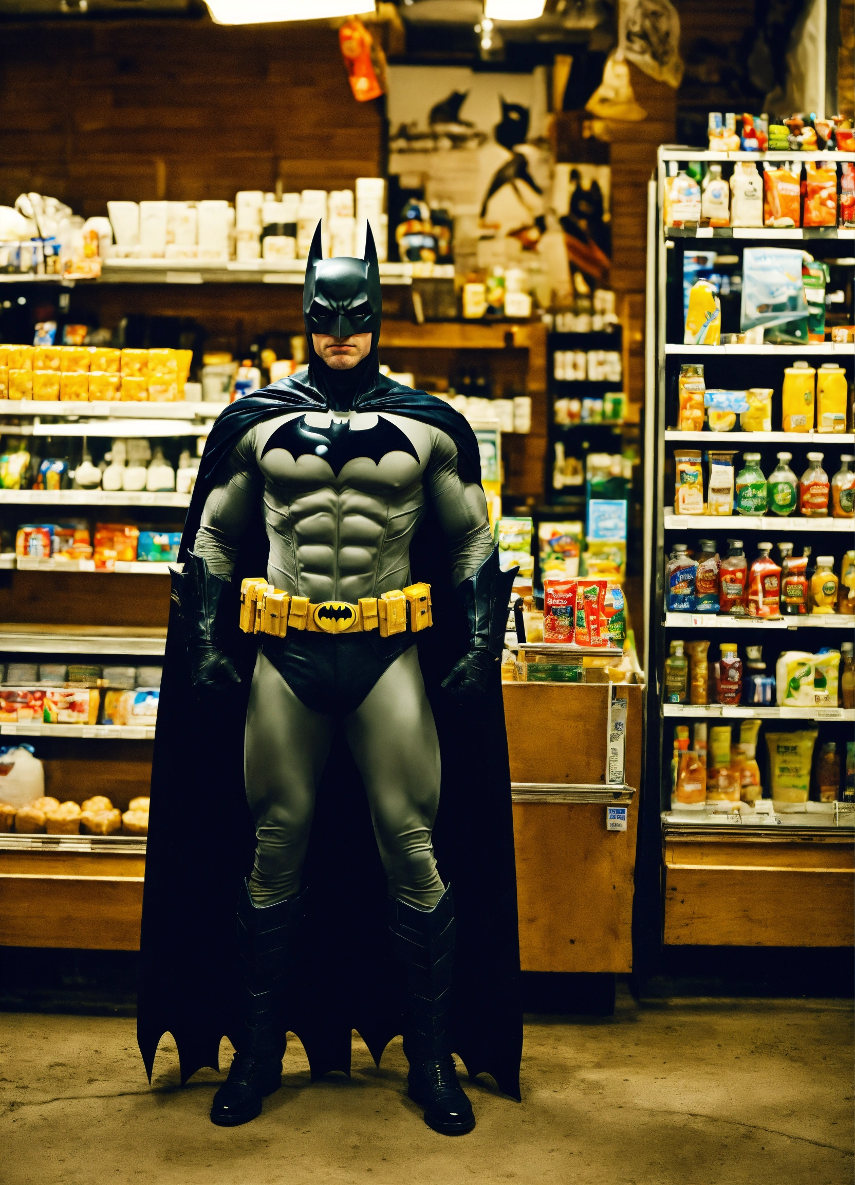 Lexica - Batman in shop bying milk