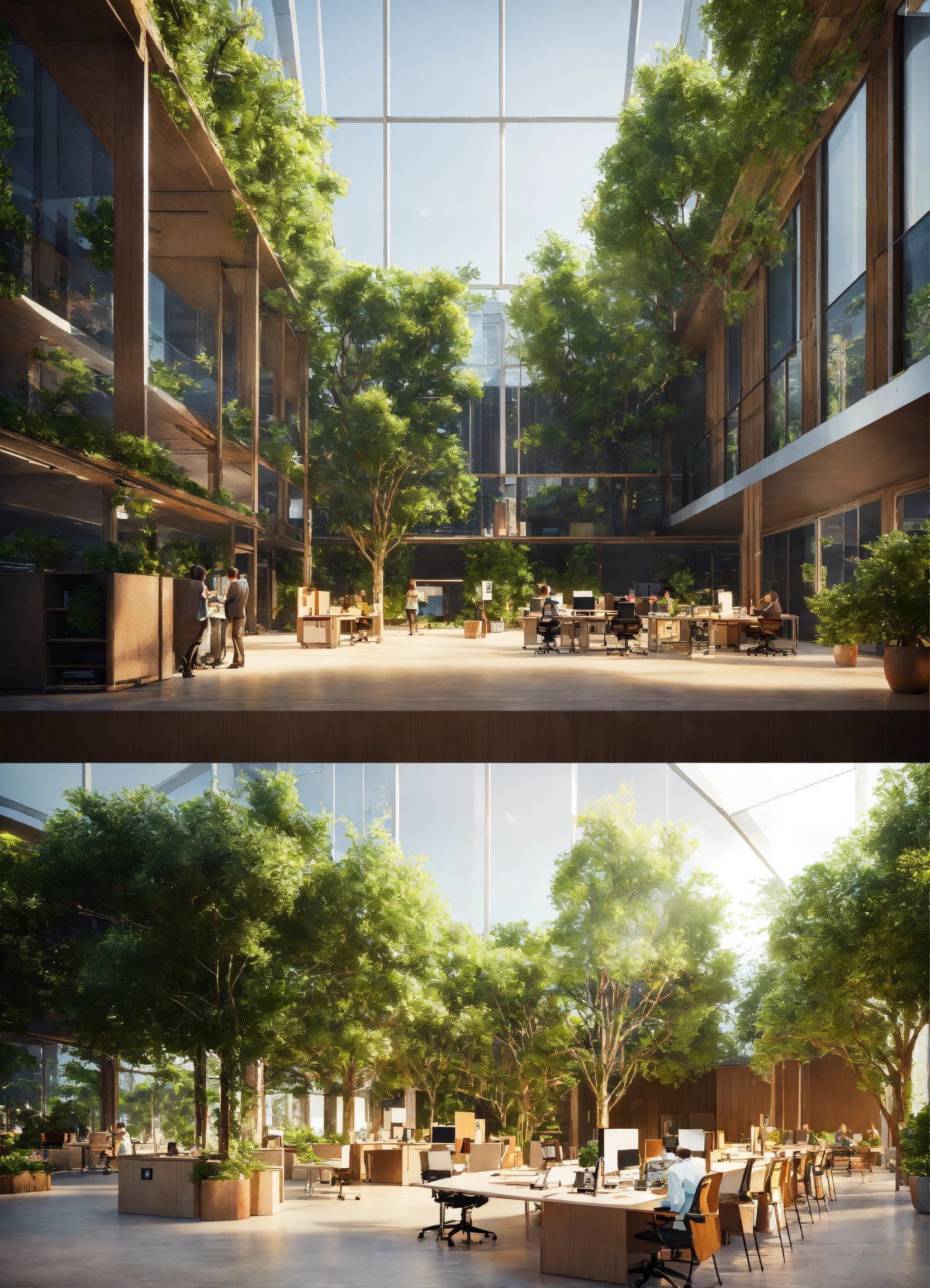 Lexica - Office, people, working Desks, people talking, building full ...
