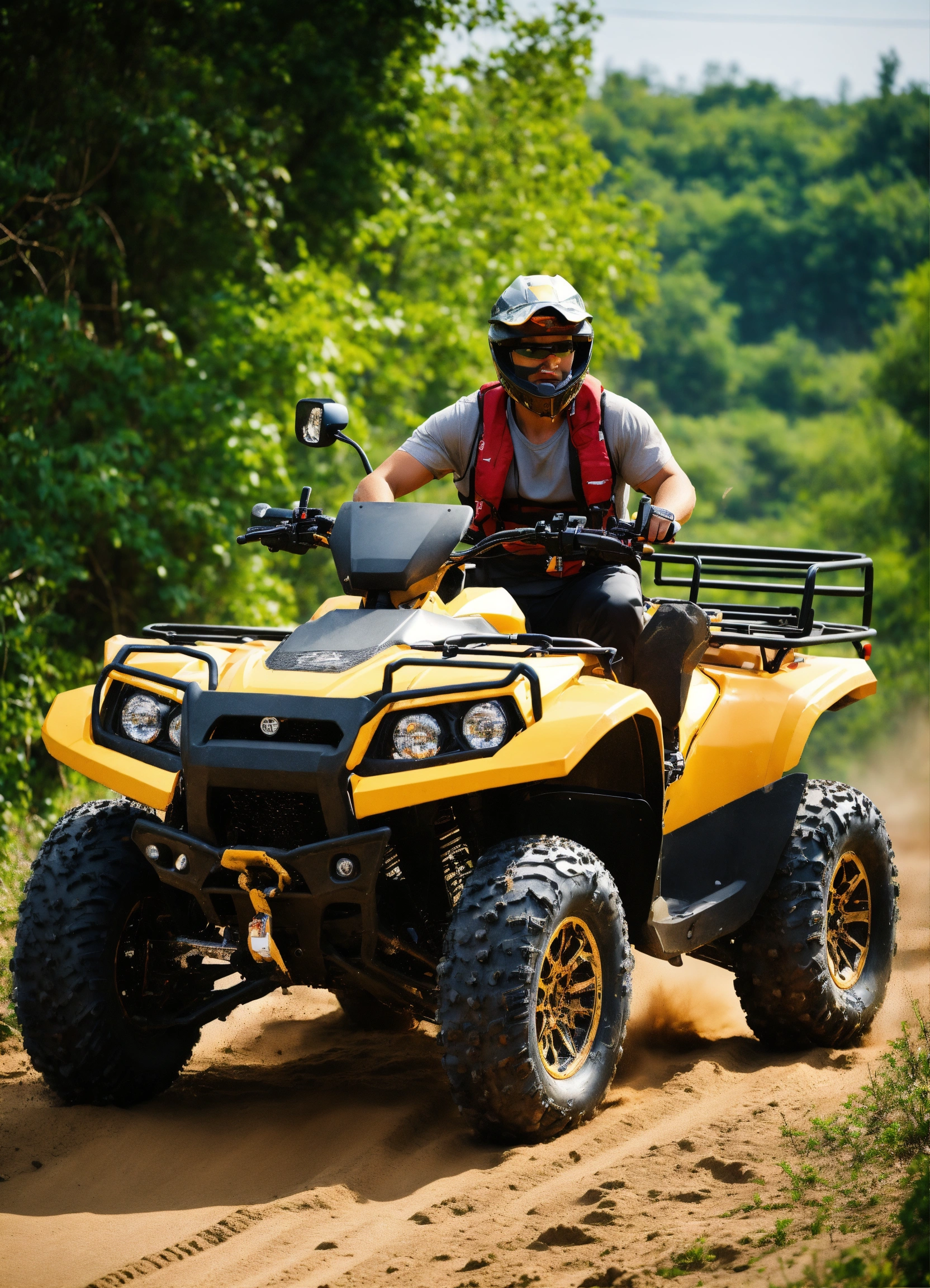 Lexica - ATV, 4 Wheel drive, big offroad wheels, 10 people, leopard skin