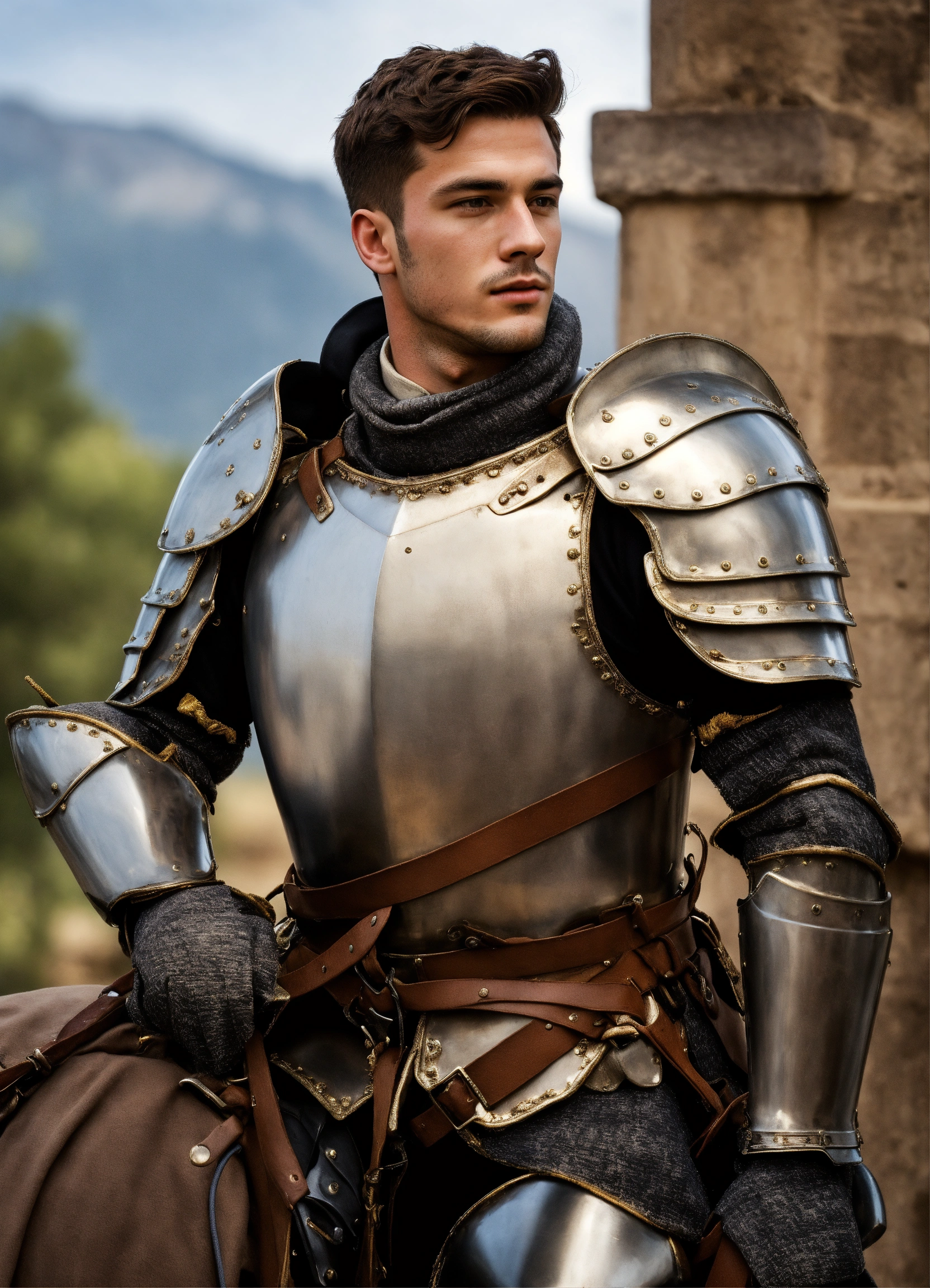 Lexica - A handsome young military knight