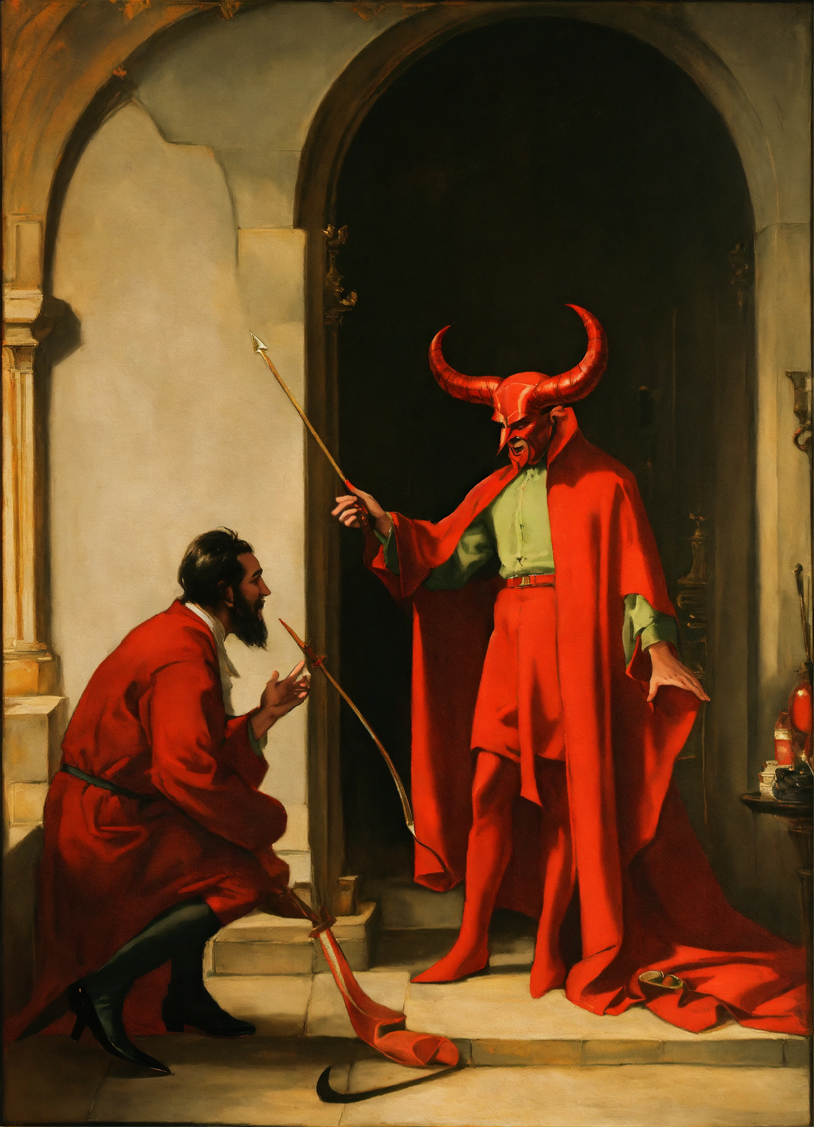 Lexica - The devil persuading someone