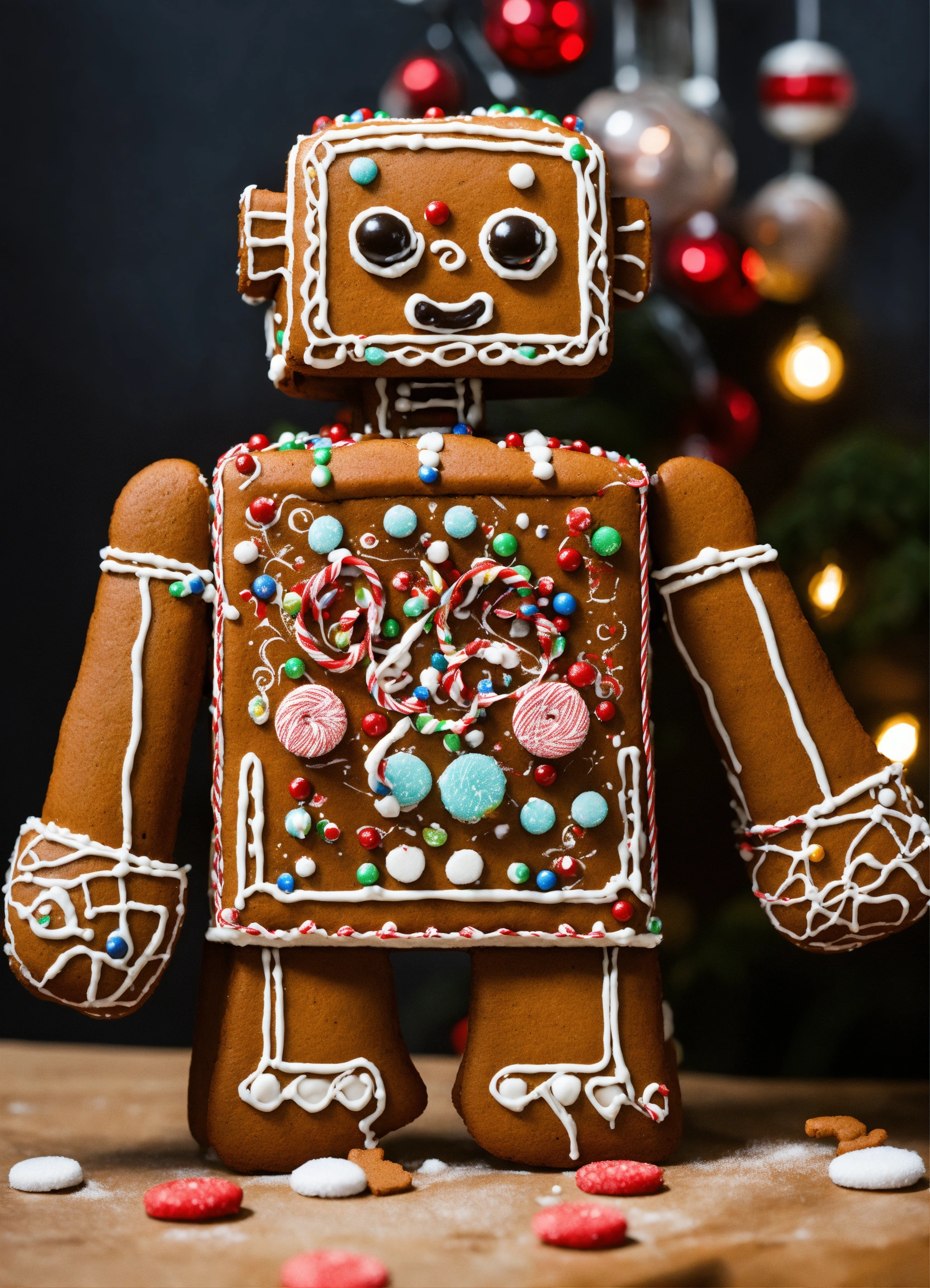 Lexica - Robotic gingerbread man