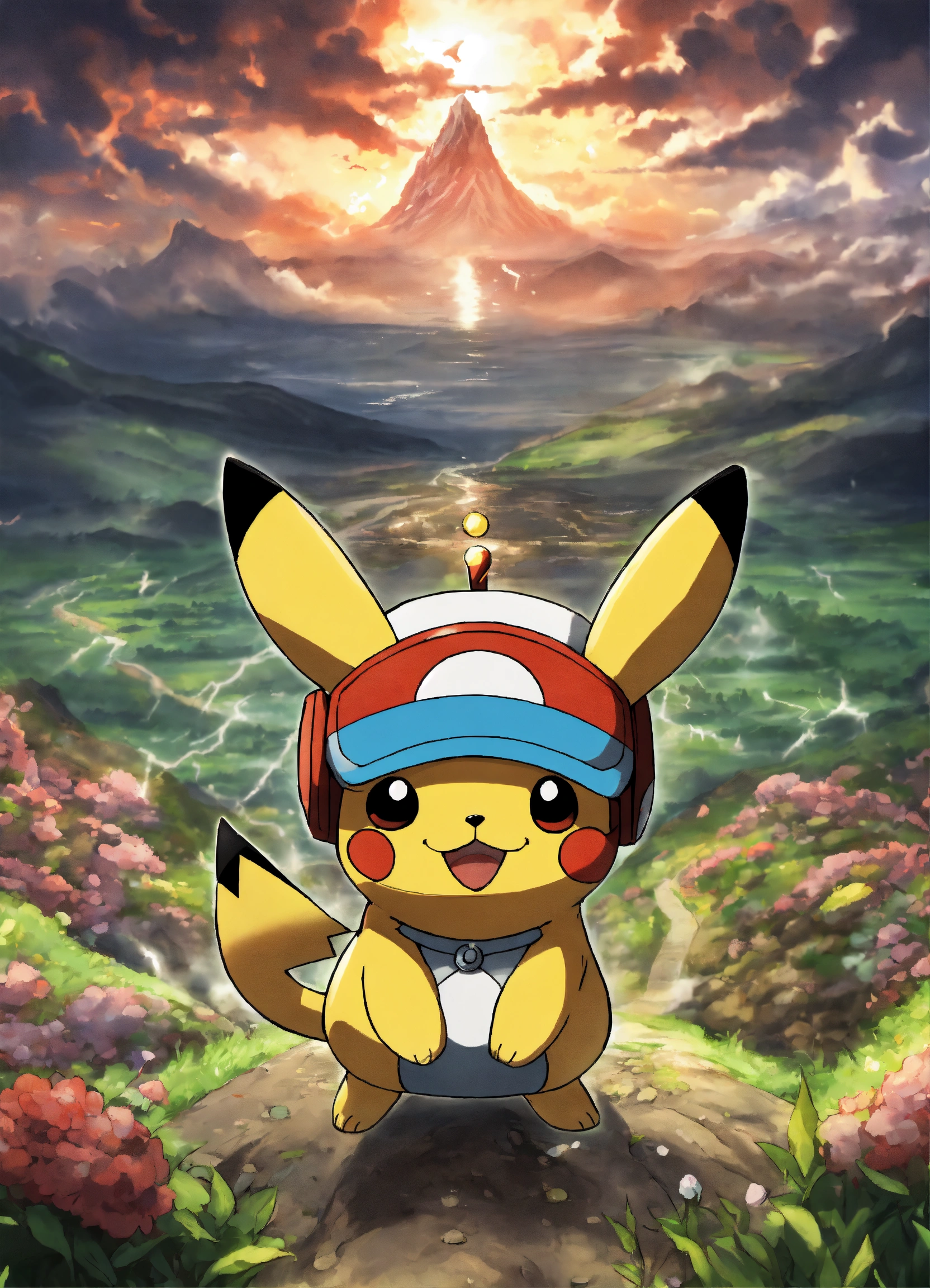 Lexica - POKEMON LIKE CHOPPER ONE PIECE ,RANING BACK GROUND WITH ...