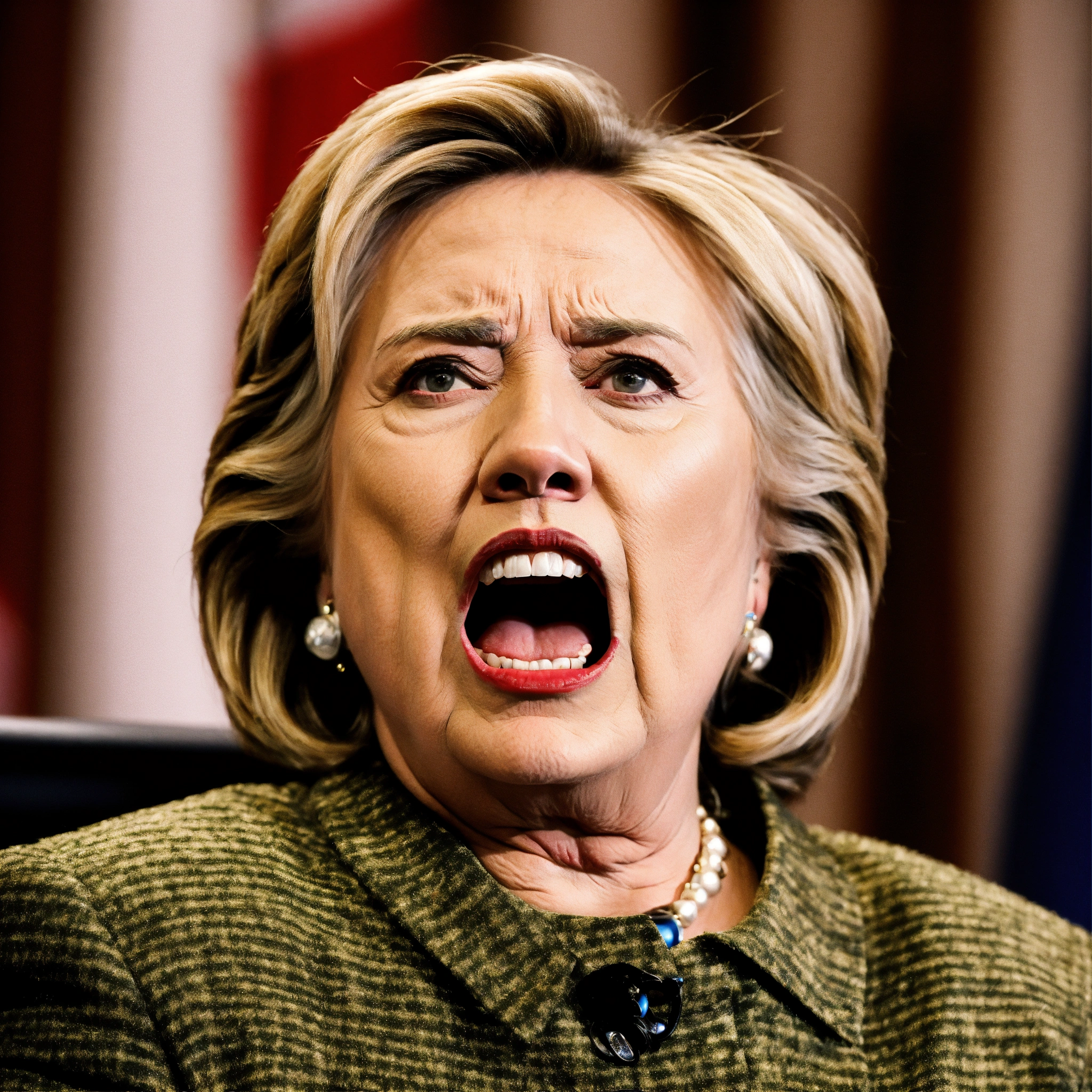 Lexica - Hillary clinton mad angry yelling