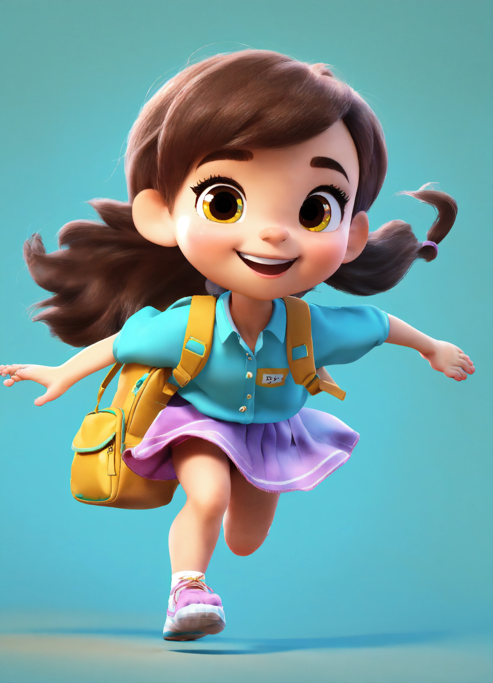 Lexica - Happy AND CUTE and funny creature GIRL with light skin, with a ...