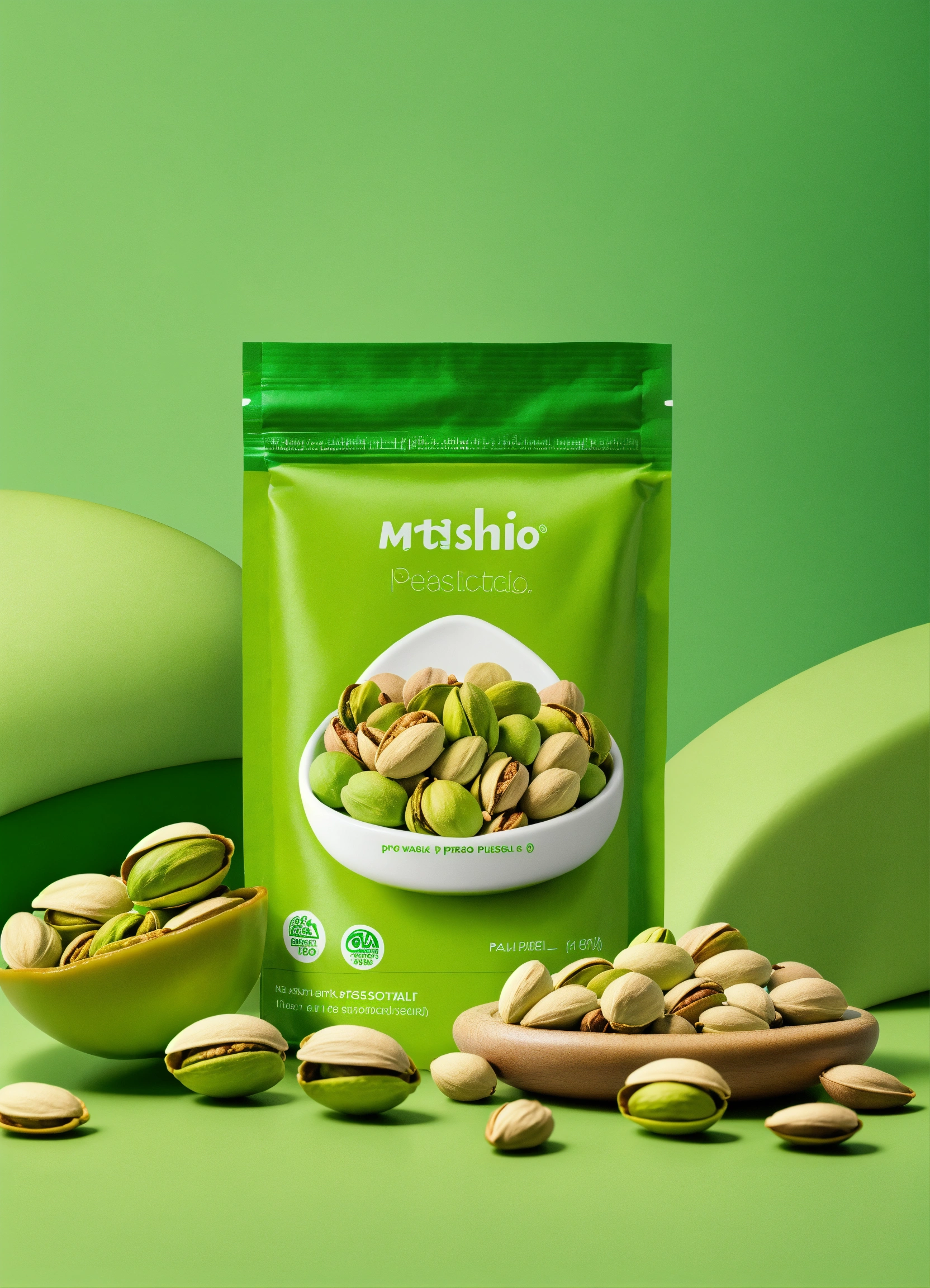 Lexica - Product backdrop for a pistachio supplement