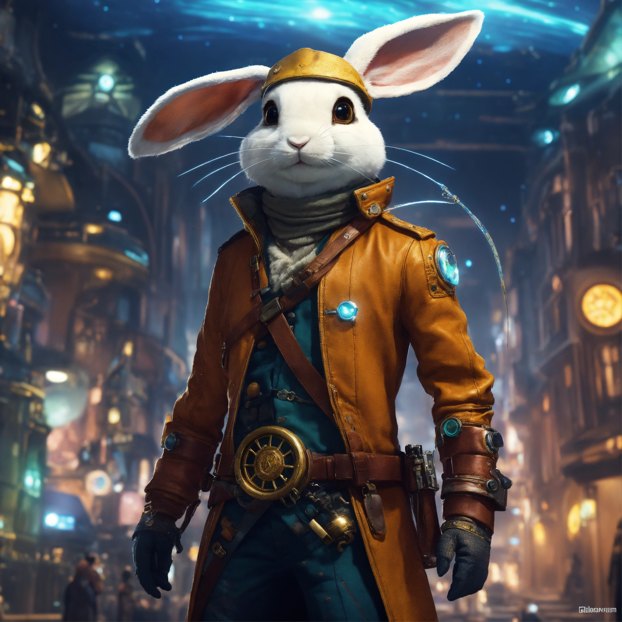 Lexica - Imagine a charming rabbit character, influenced by the magic ...