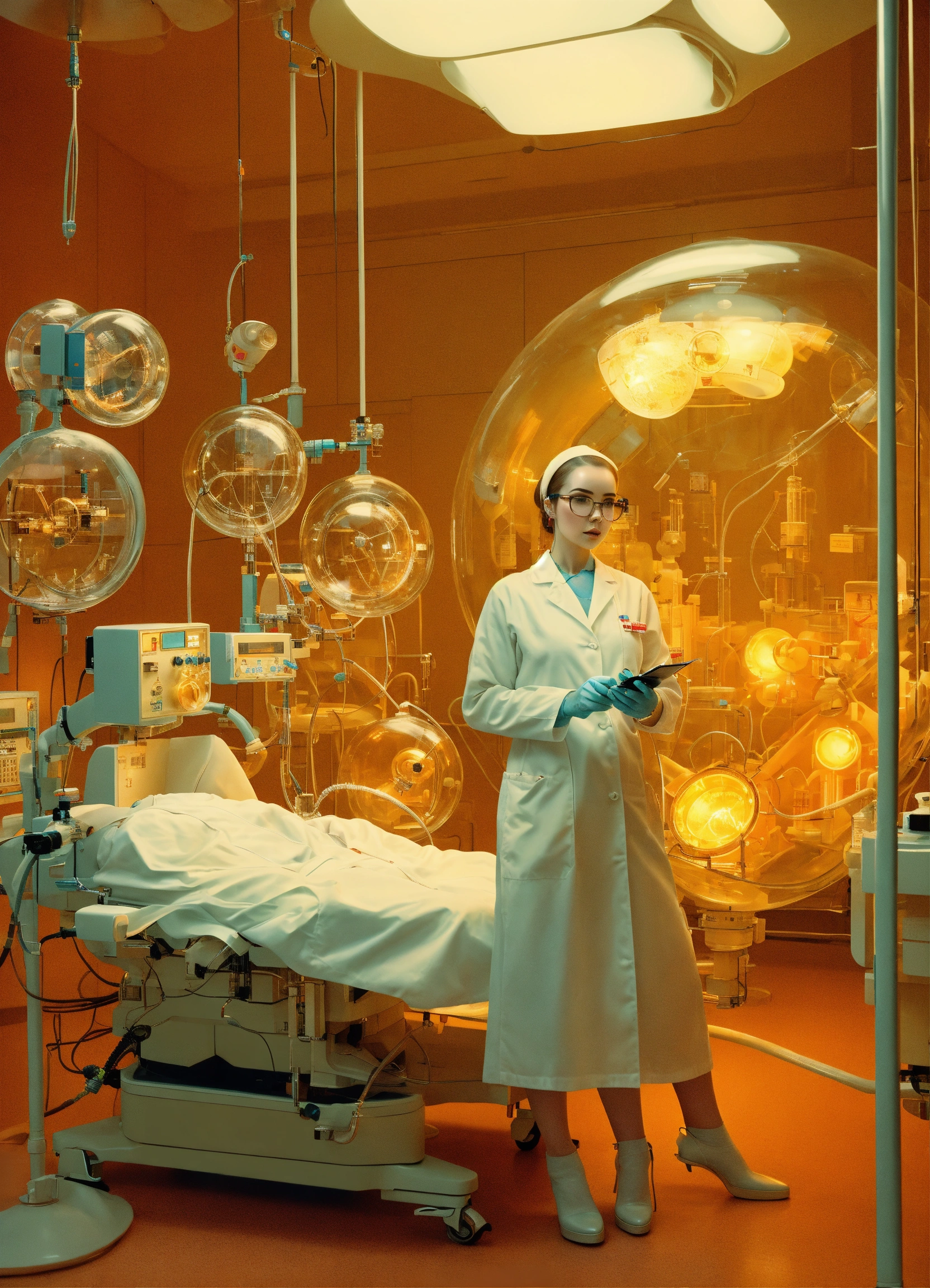 Lexica Photography In A Futuristic Sci Fi Laboratory 60 S Gorgeous 