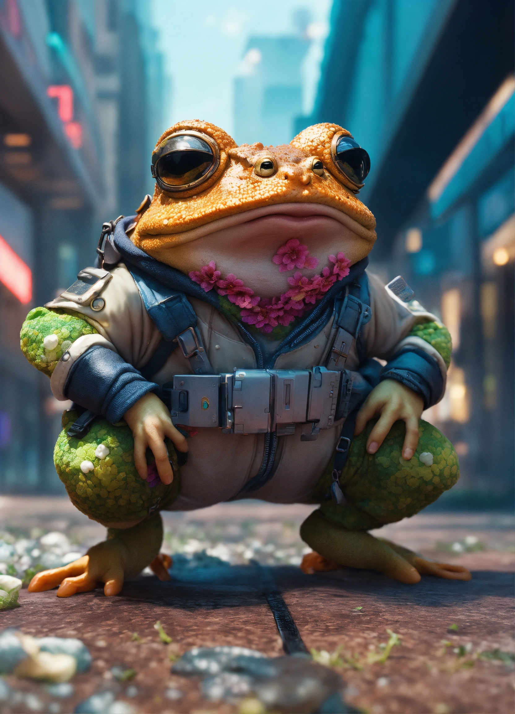 Lexica - A toad as a ninja in a milk slice of life anime, cyberpunk ...