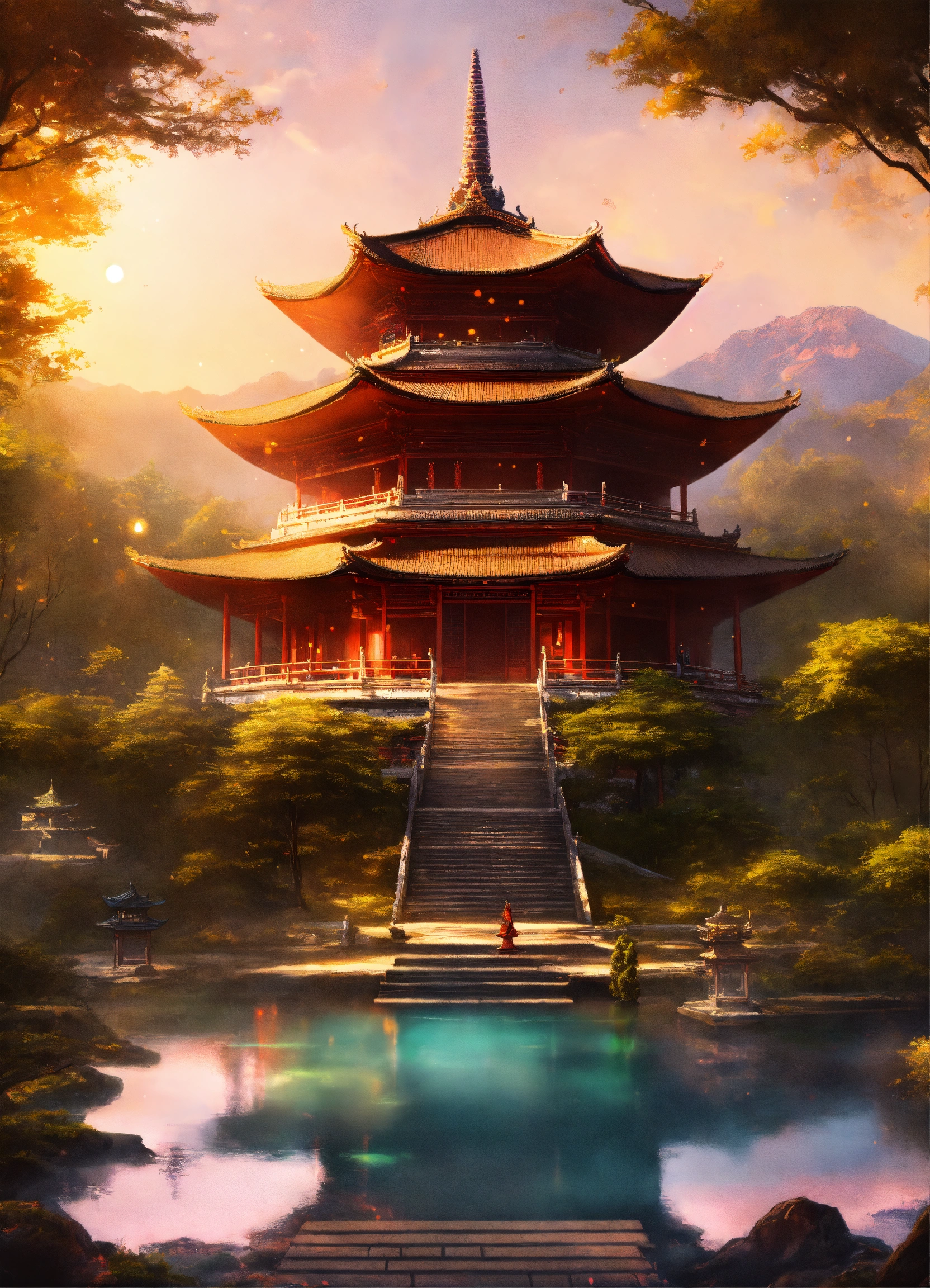 Lexica - Zen temple mood buddha palace cosmic mystic chill etheral