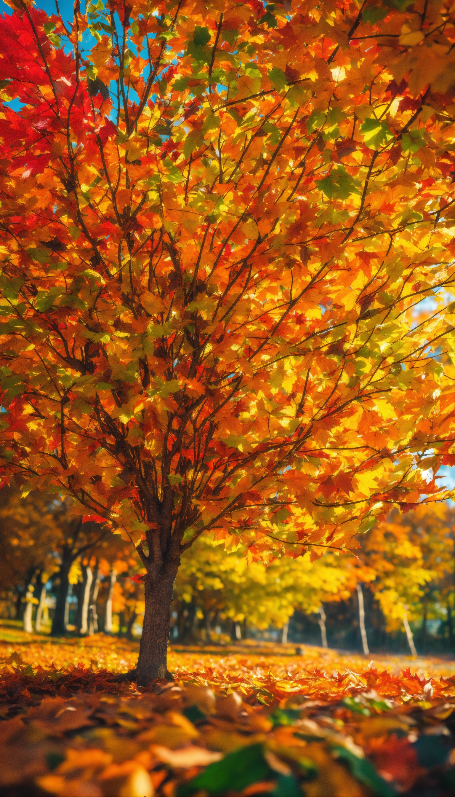 Lexica - Fall images, highly detailed, 8k, --chaos 60, colourfull ...