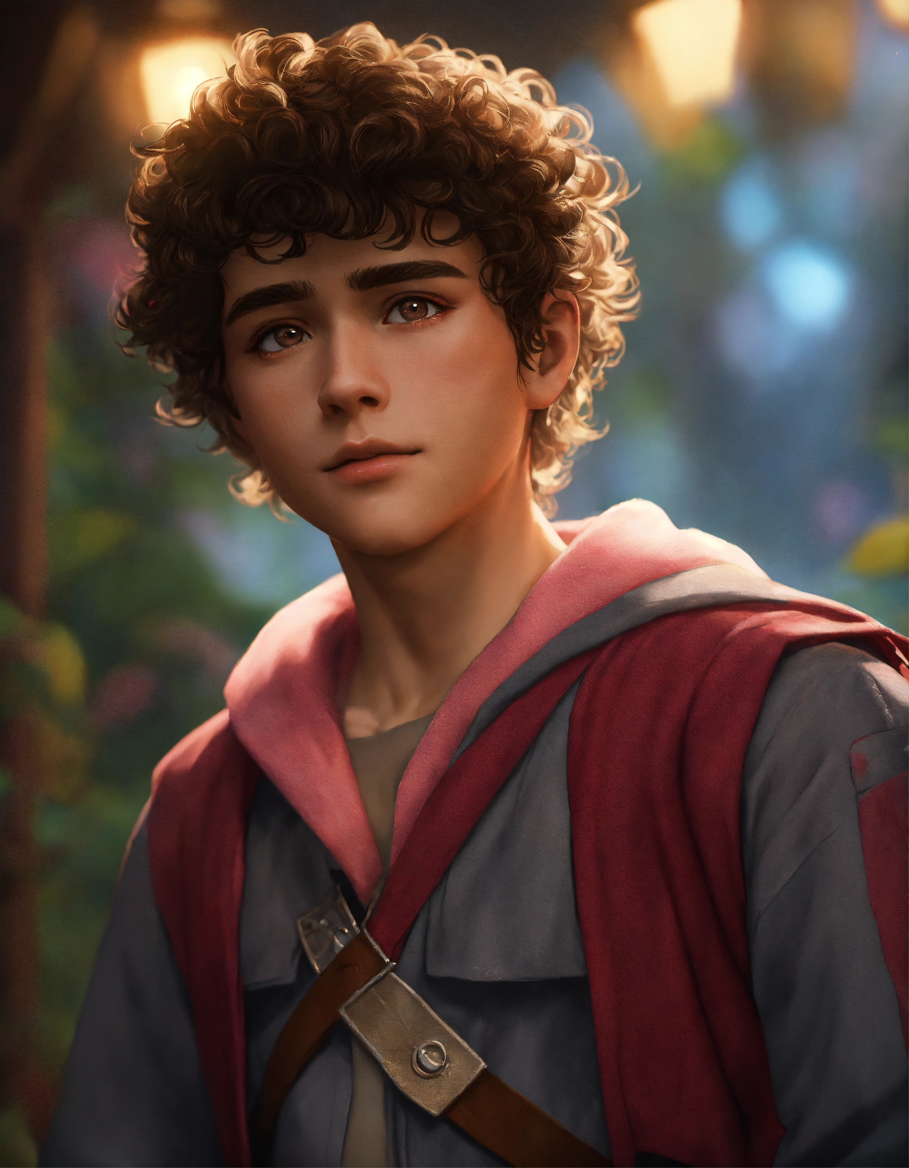 Lexica - An epic fantasy comic book style portrait painting of a young ...