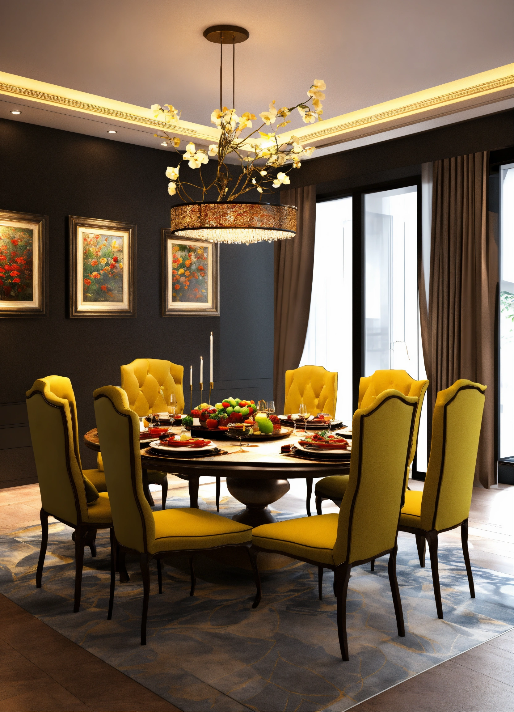 Lexica - Design tAble dining room 3d art
