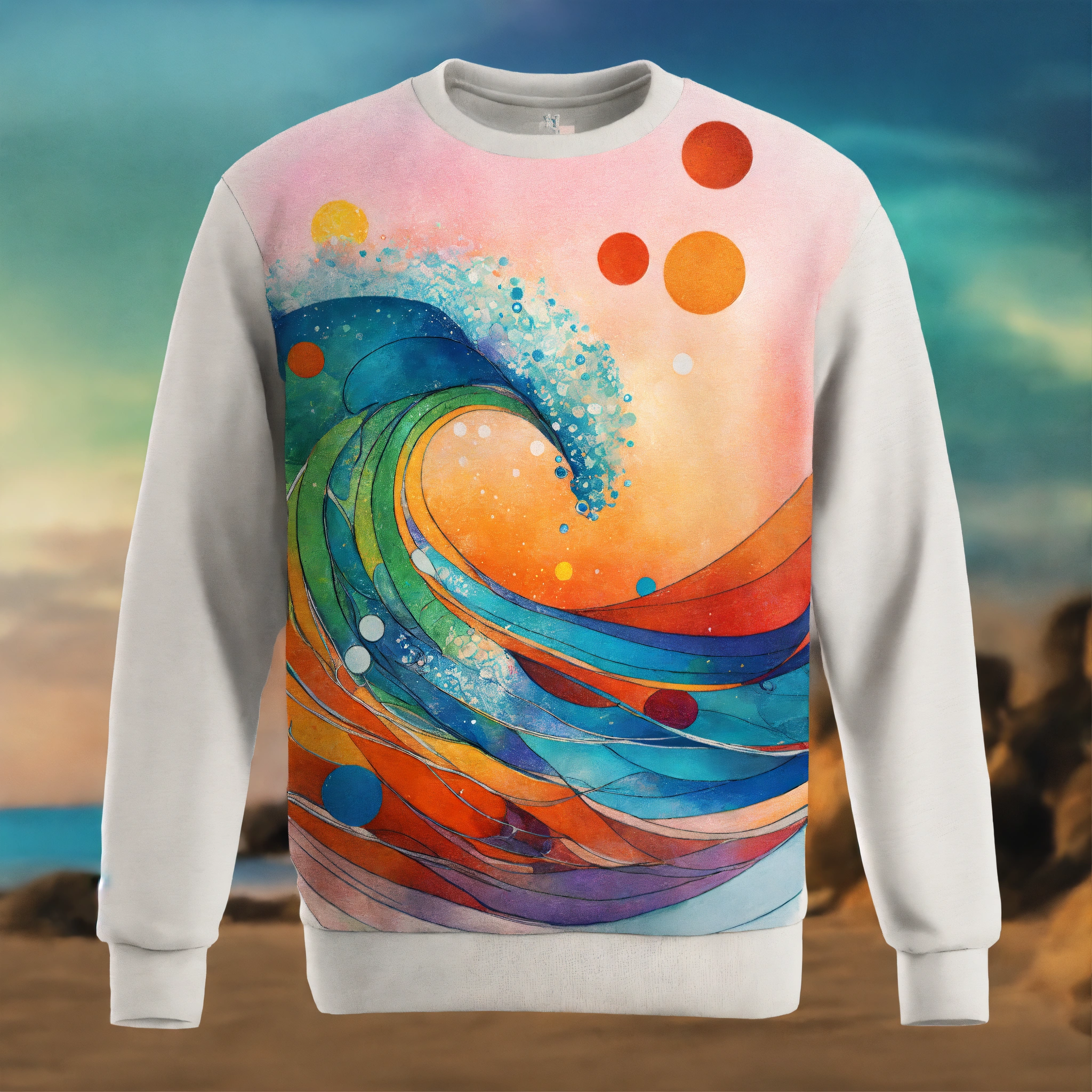 Lexica - Drawing on a sweatshirt. Create an abstract artwork where ...