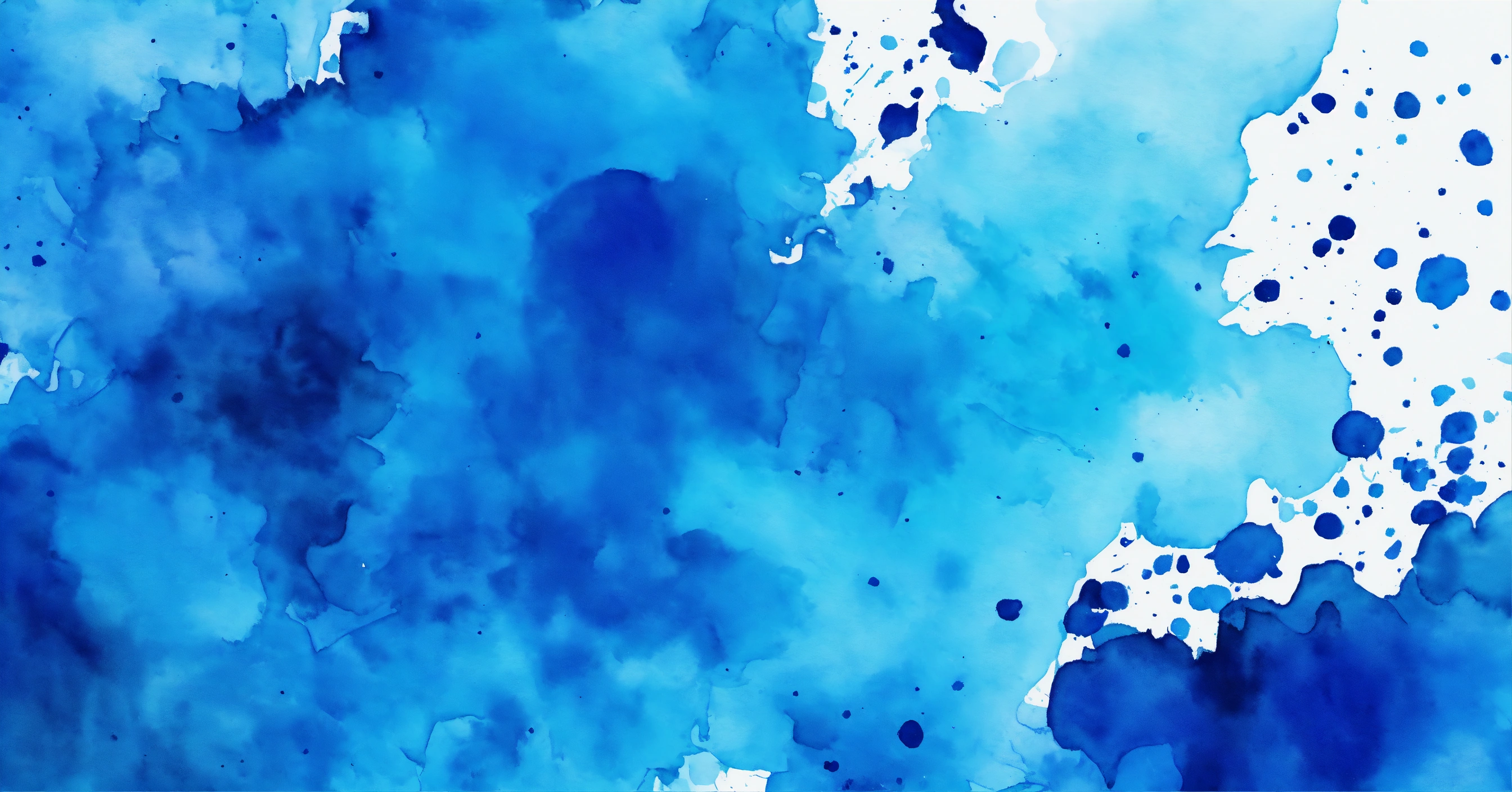 Lexica - Artistic blue watercolor splash effect template in random shape