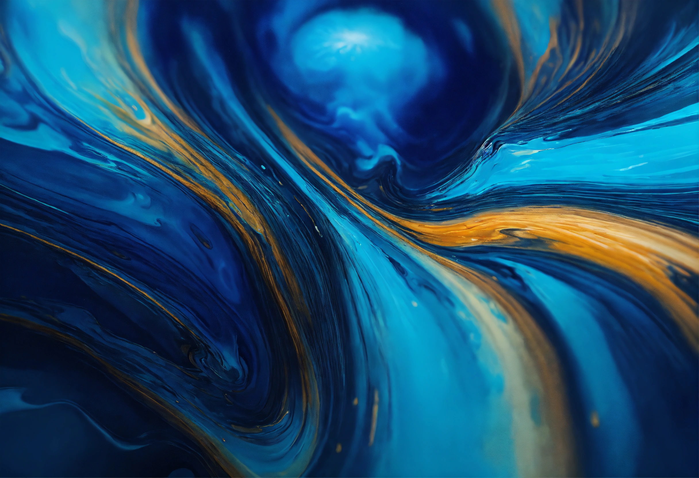 Lexica - Fluid painting abstract texture. composition of atoms. in blue ...