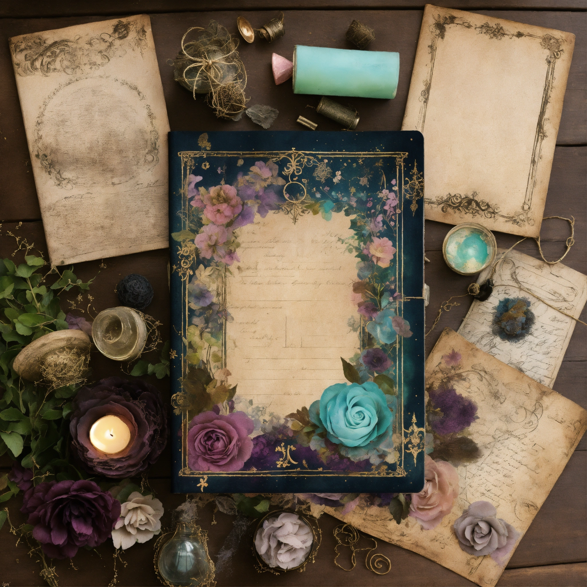 Lexica - Shabby chic dreamy mist pastel junk journals Apothecary Dark ...