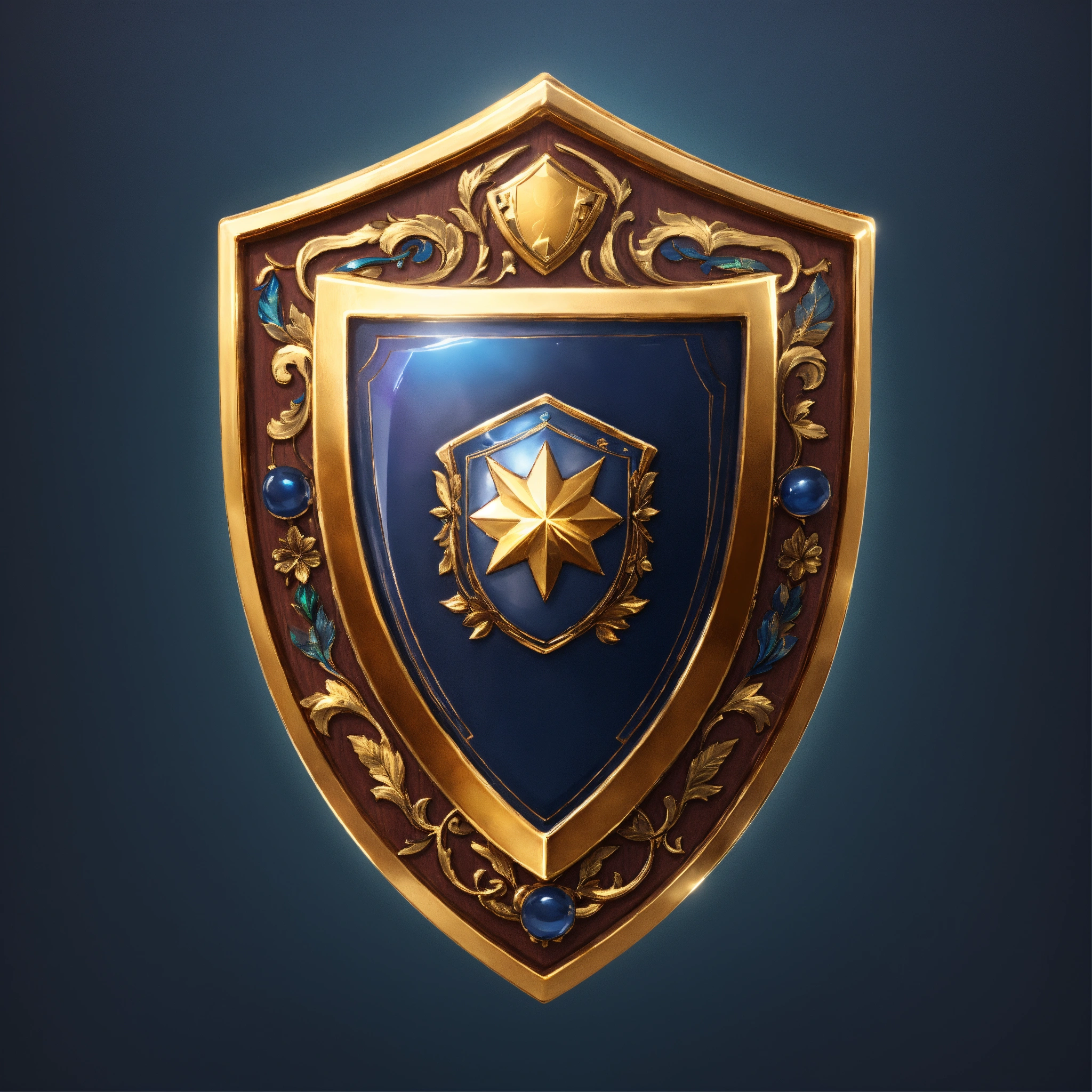 Lexica - Oval gold shield game icon