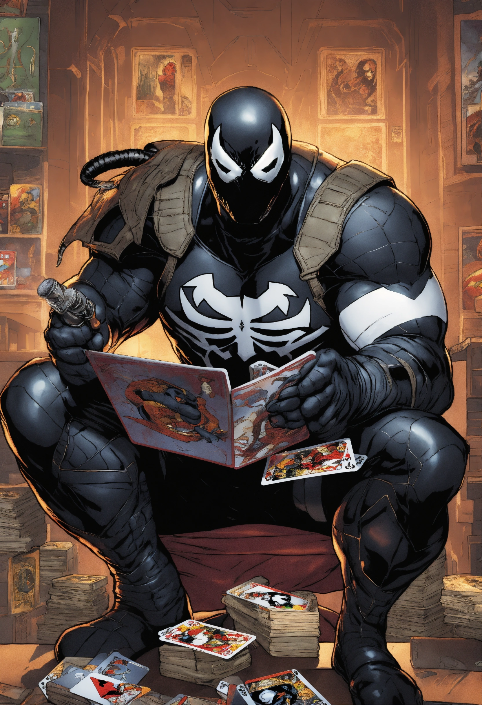Lexica - Marvel agent venom with card game borders