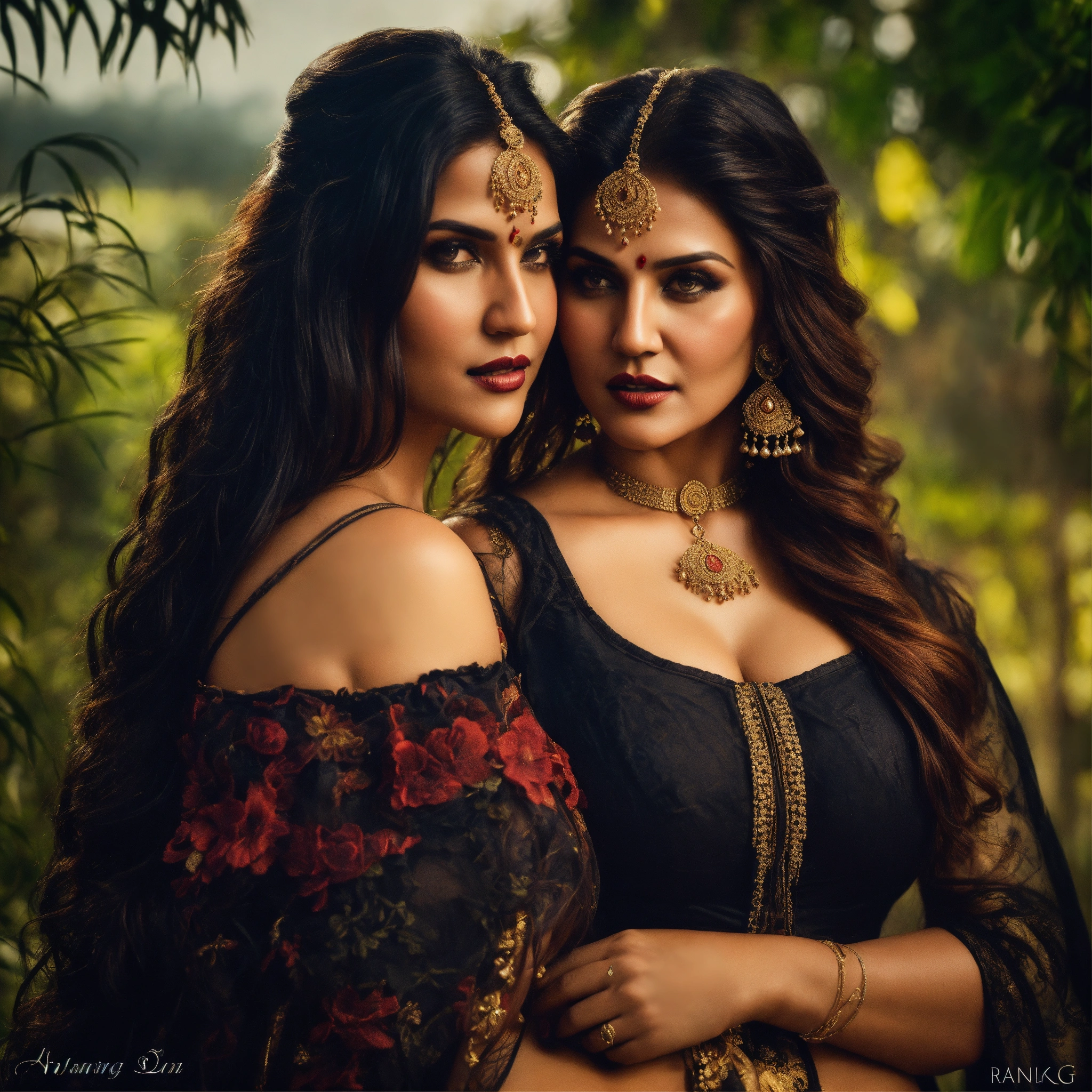 Lexica - Realistic gothic digital photography women portrait romancing ...