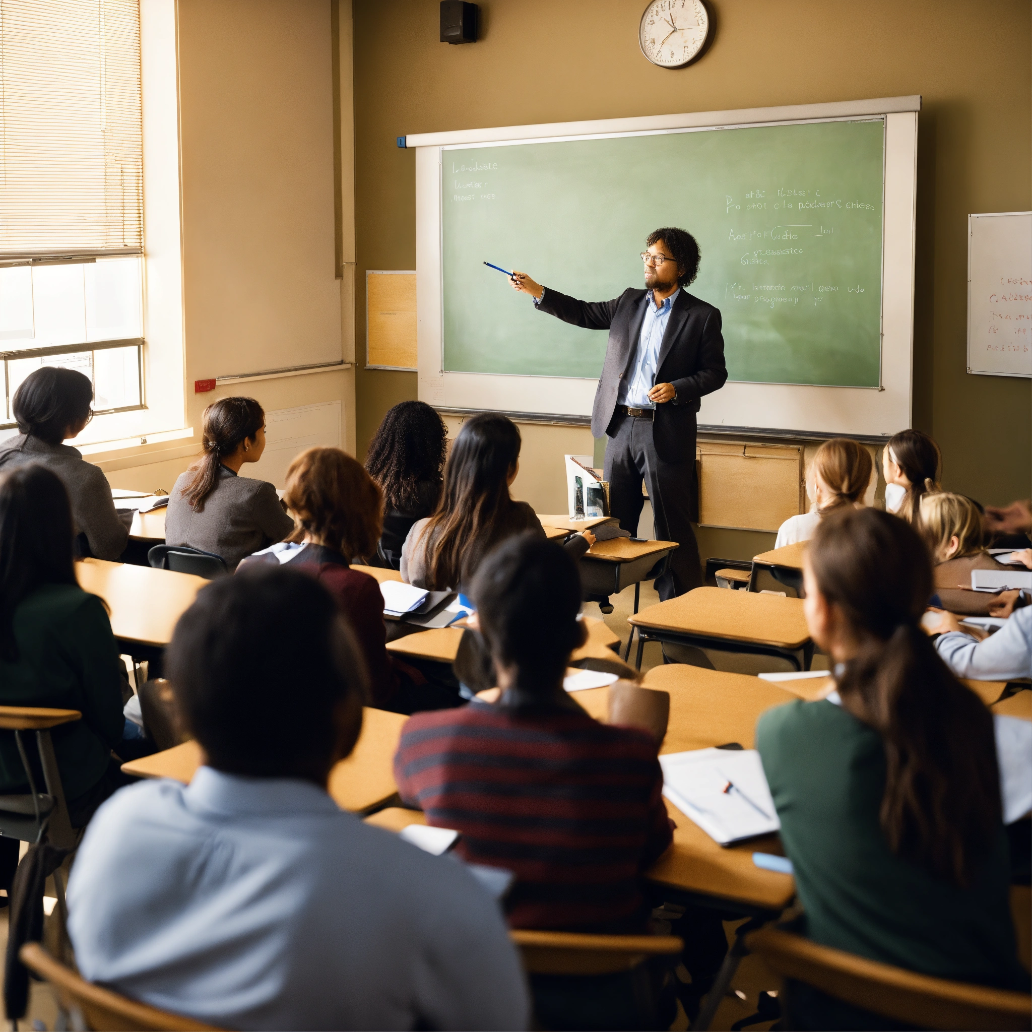 Lexica - “Please generate an image of a postgraduate professor teaching ...