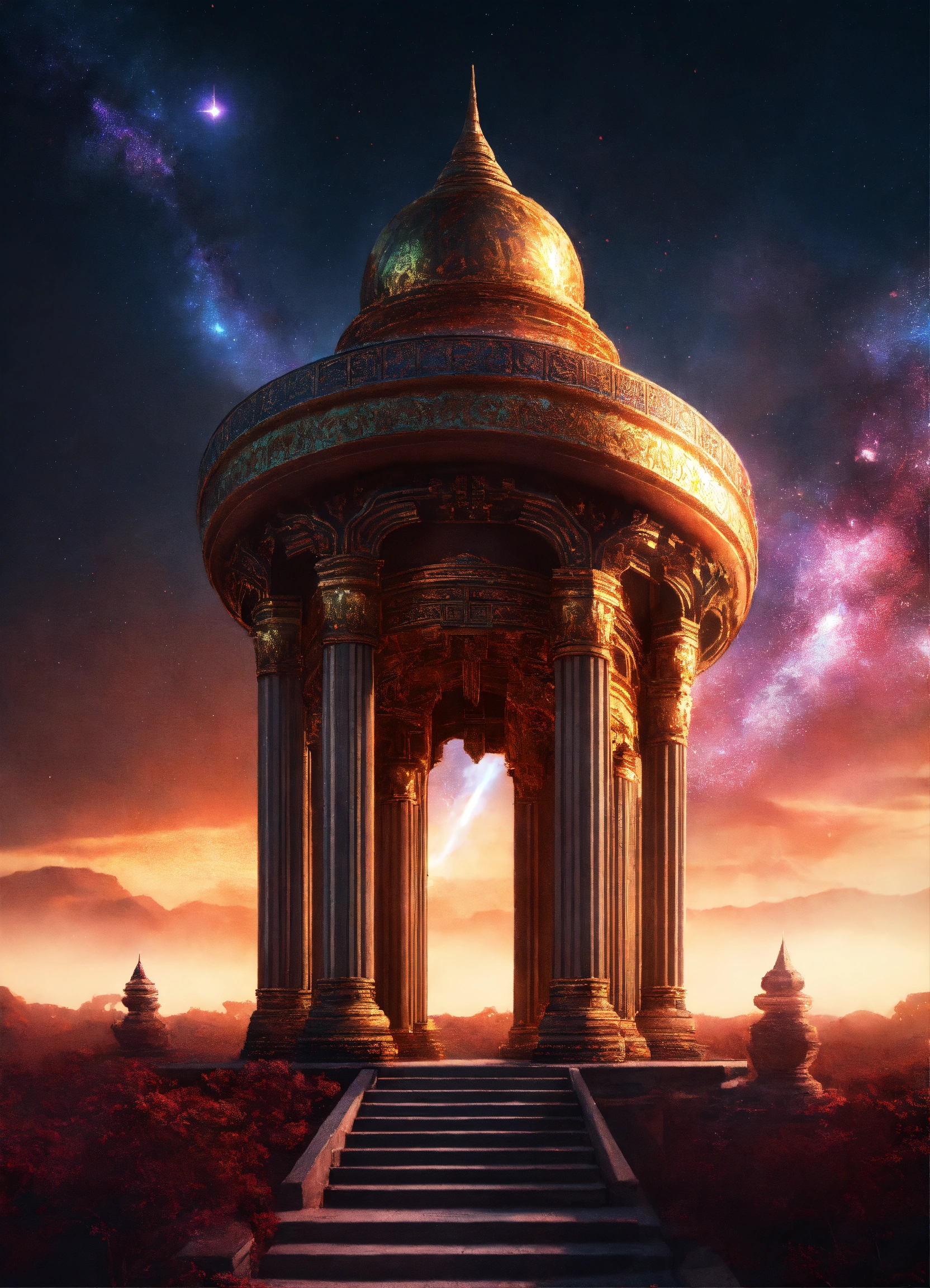 Lexica - Magic Temple Ethereal Pillars 8K