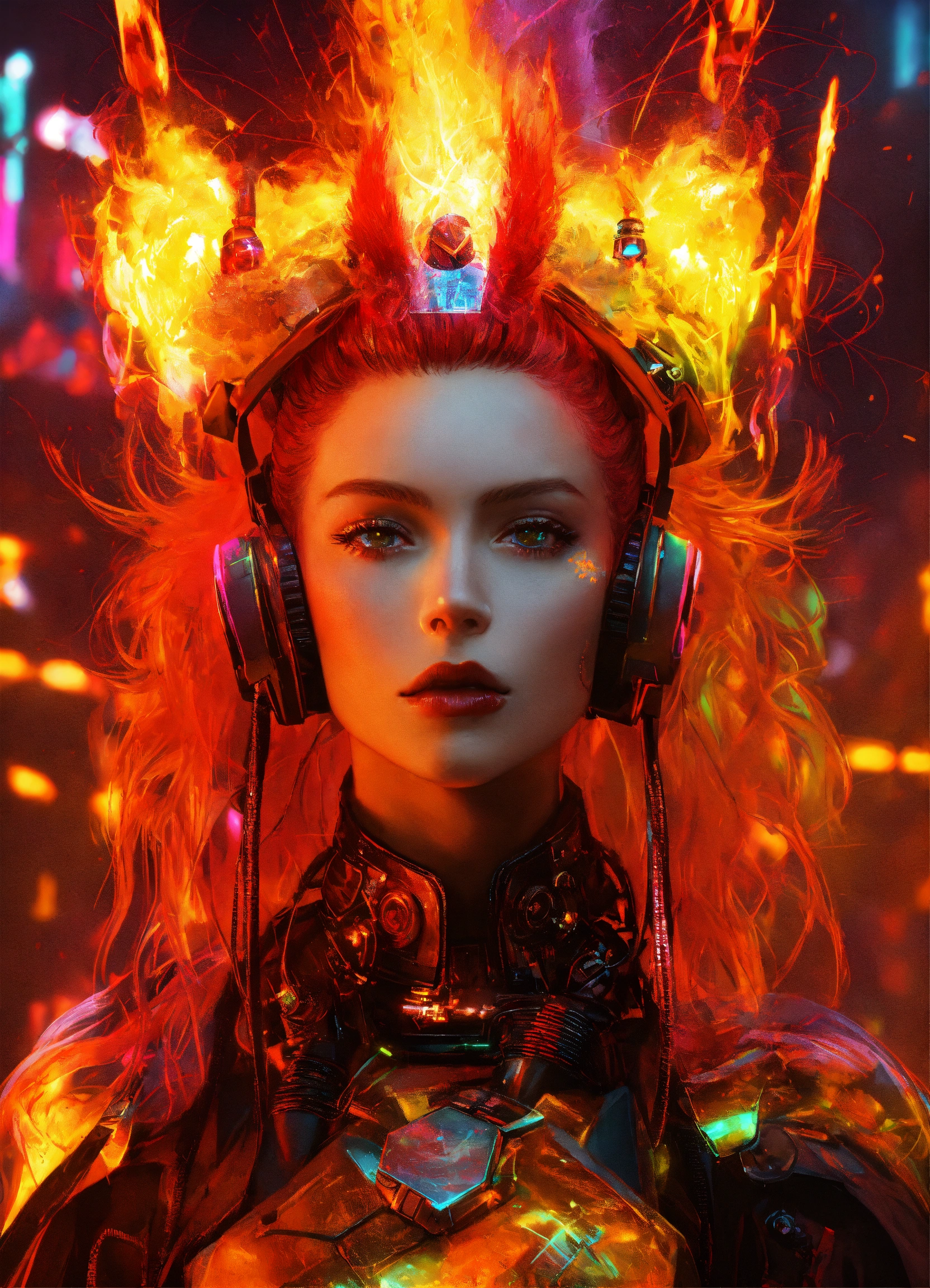 Lexica - QUEEN ON FIRE cyber punk